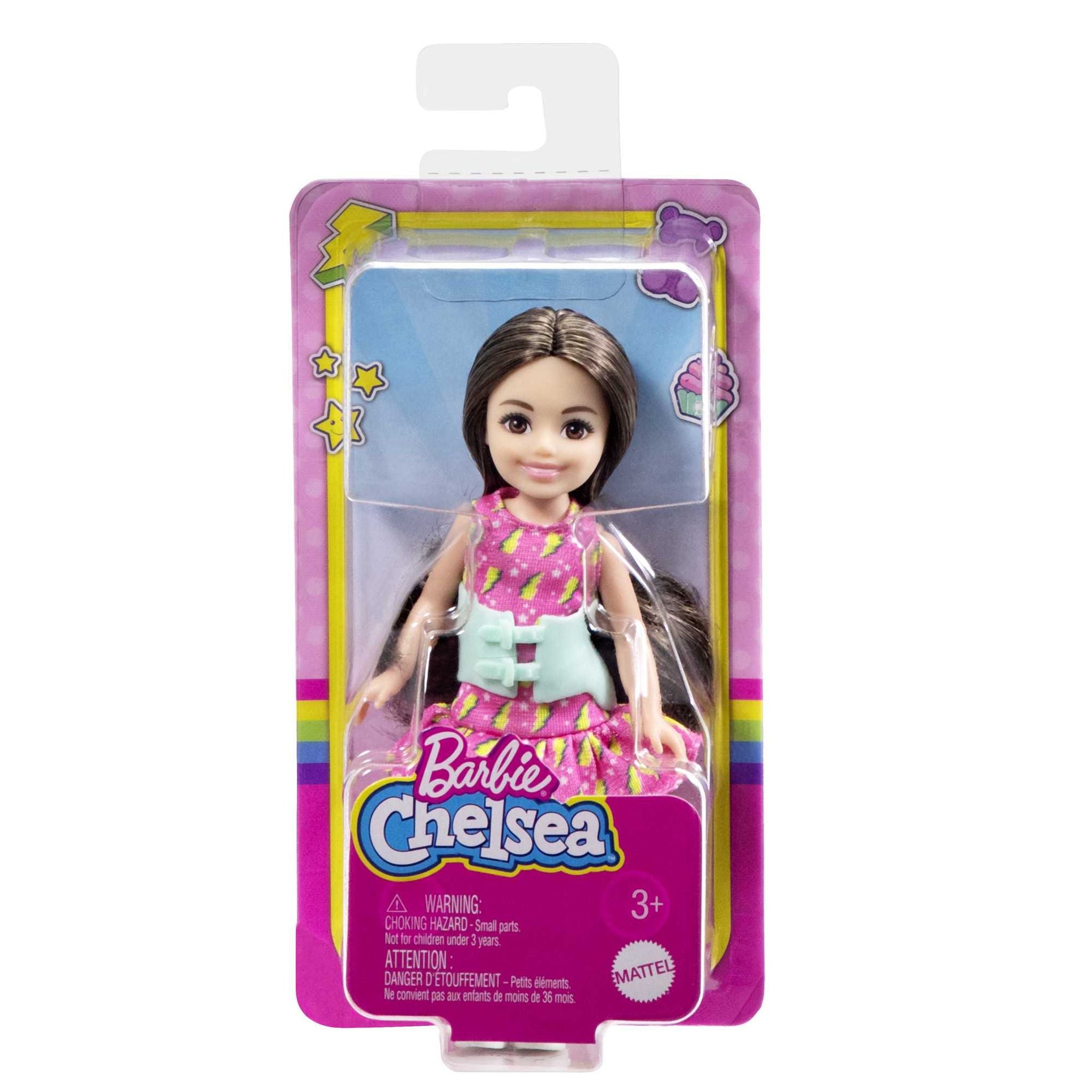 Hot! Barbie Club Chelsea Doll with Back Brace