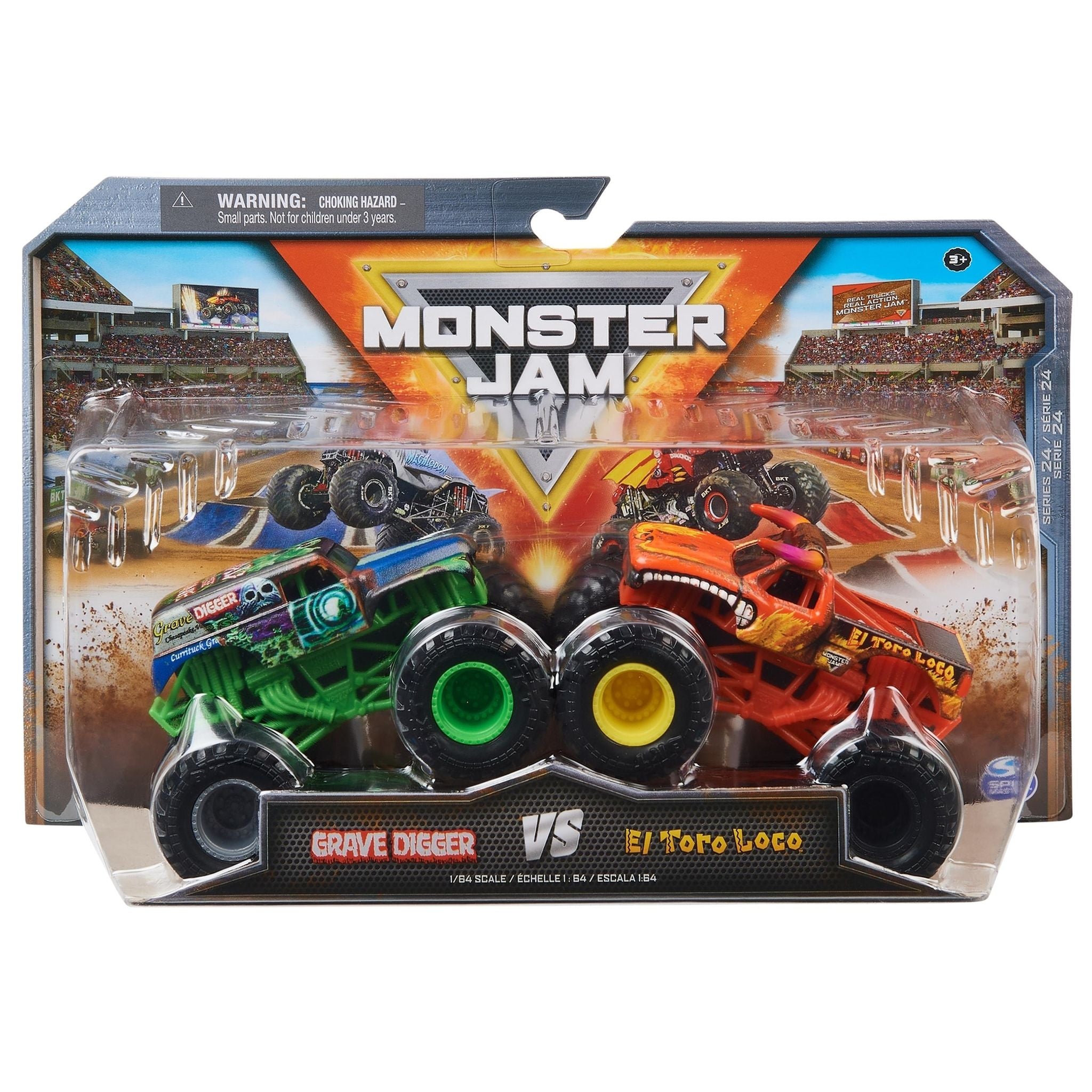 Hot Deal: Monster Jam 1:64 2-Pack - Grave Digger vs El Toro Loco