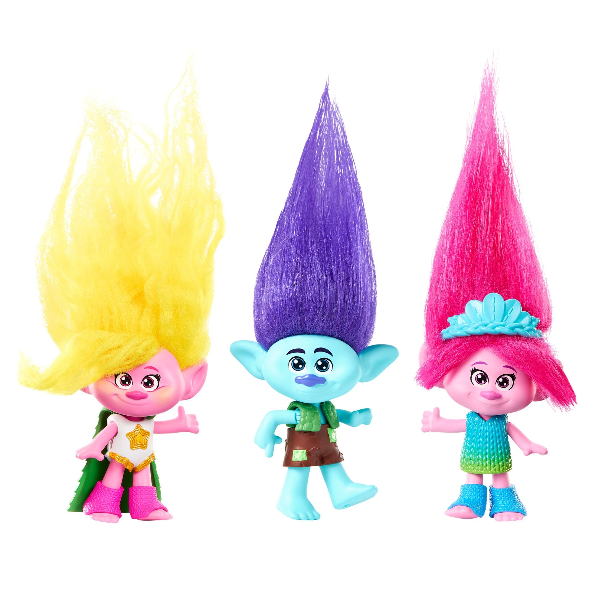DreamWorks Trolls 3 Band Together Queen Poppy Plush Doll with Removable Fashion