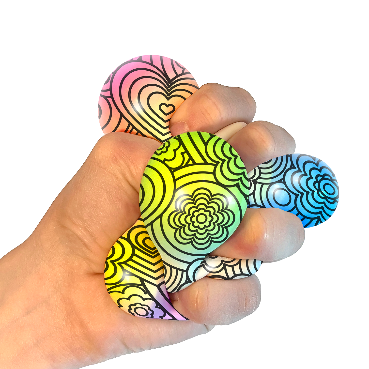 Schylling Nee Doh Press-Doh - Assorted Styles, Magic Color Squeeze!