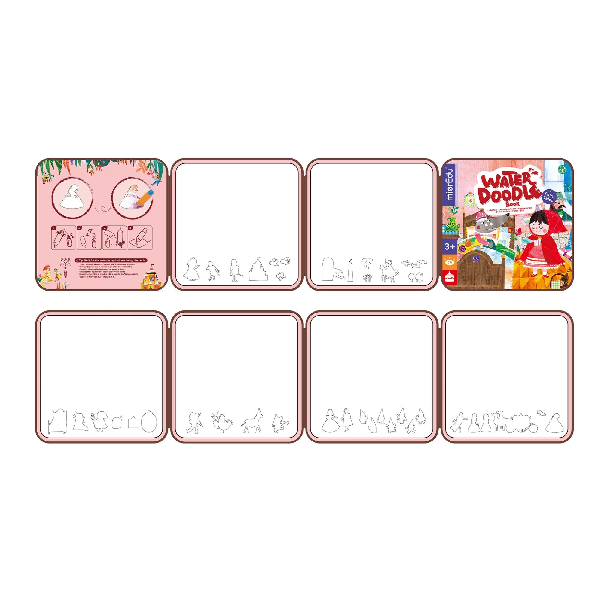 MierEdu Magical Fairy Tales Water Doodle Book for Kids