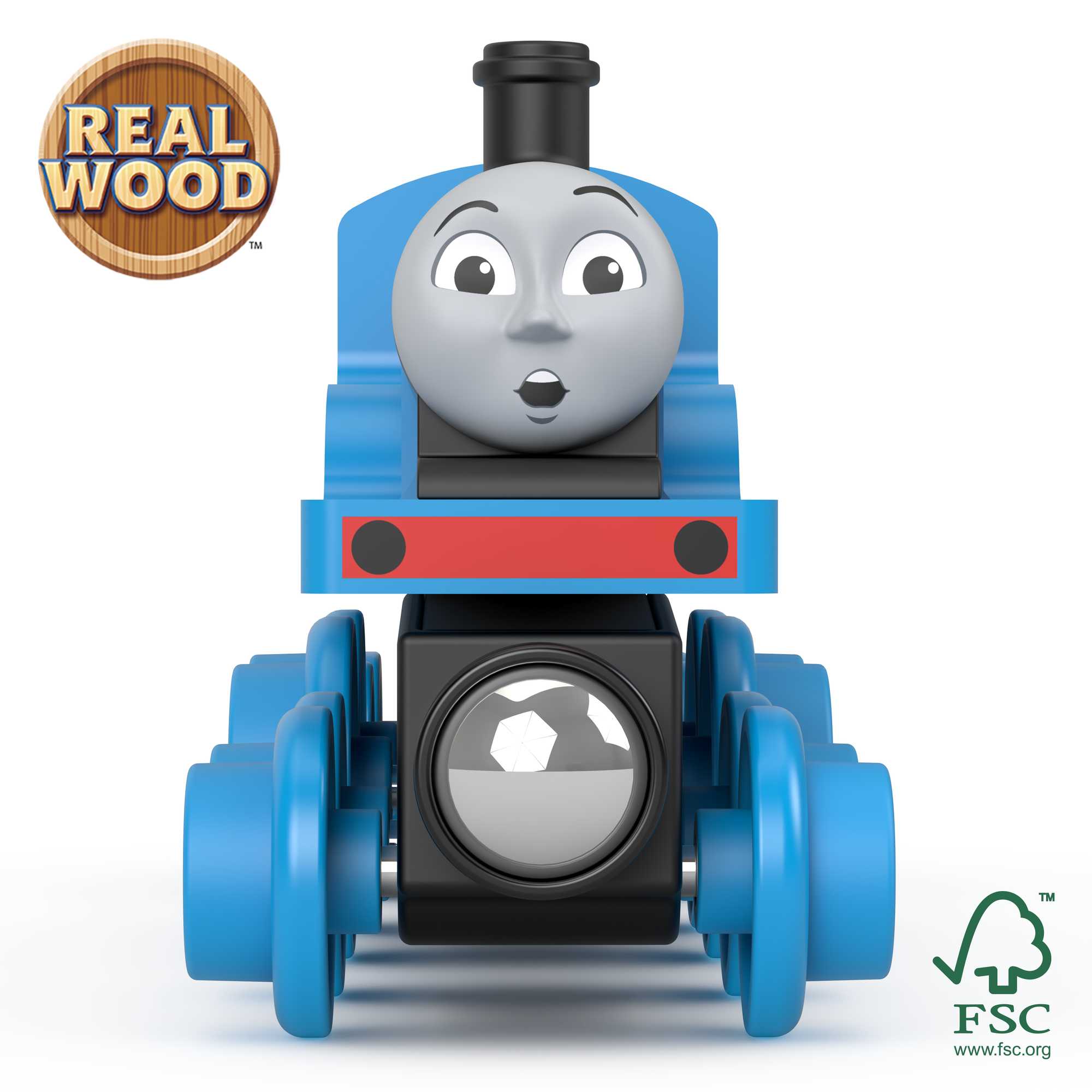 Fisher-Price Thomas & Friends Wooden Railway Edward Engine Set - Ideal Gift