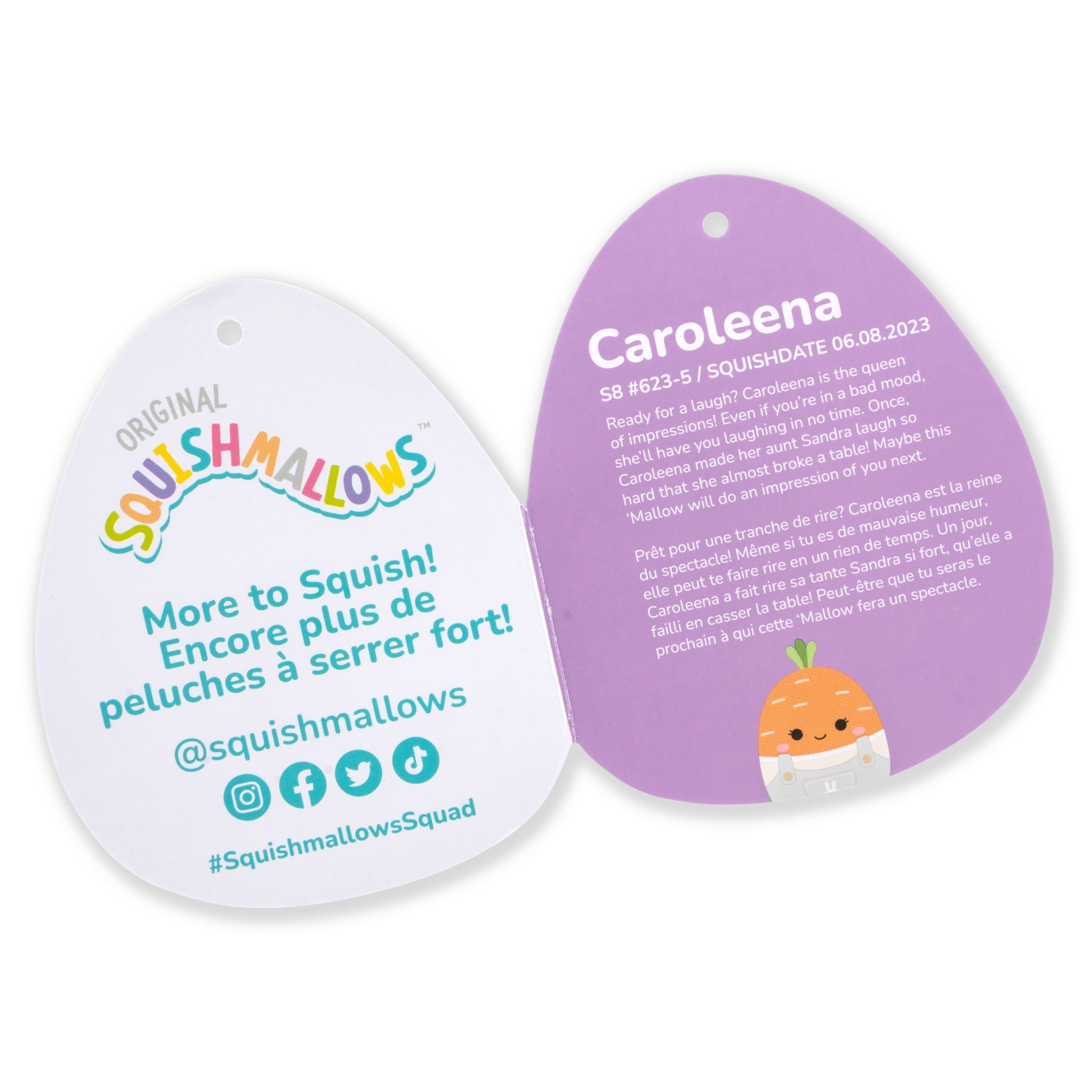 Limited-Time Easter 7.5 Inch Squishmallows Plush - Coraleena The Carrot, A Must-Have Collectible