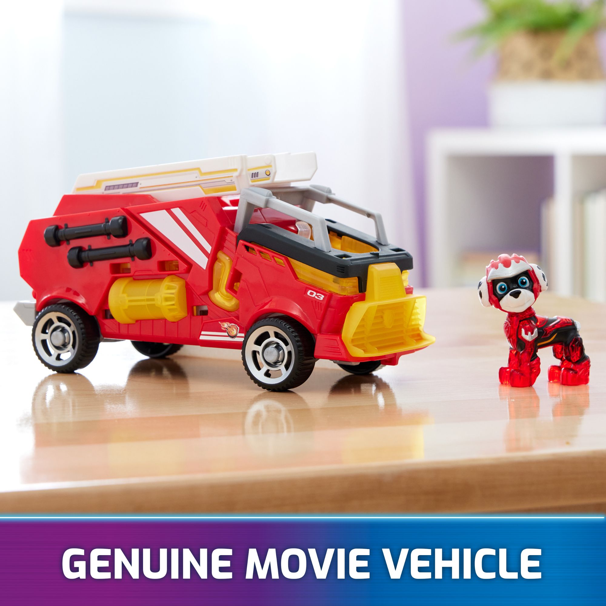 PAW Patrol The Mighty Movie Marshall's 7 - inch Rescue Vehicle with Lights and Sounds