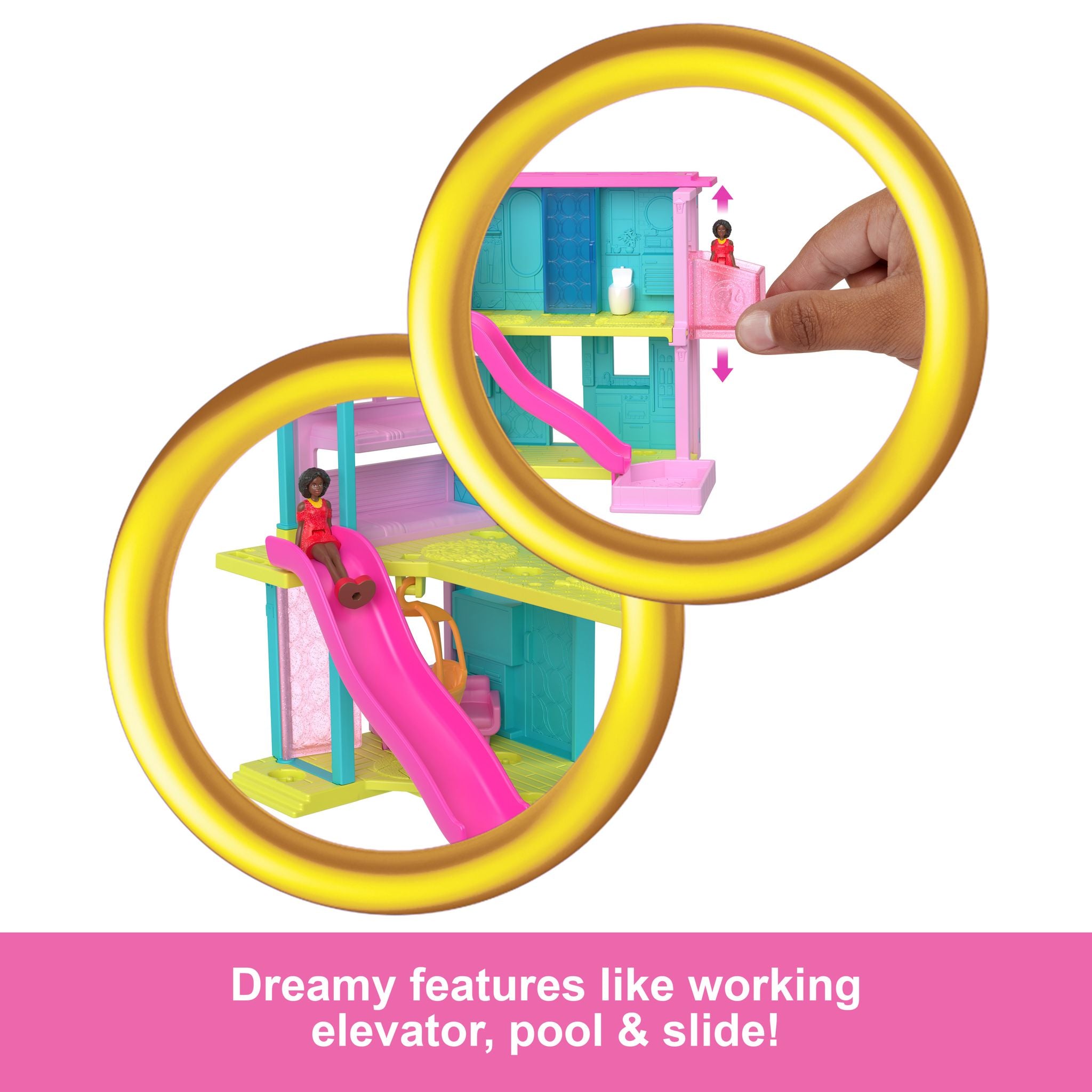 Mini Barbie Land - Adorable Tiny Barbie Dream House Set 2