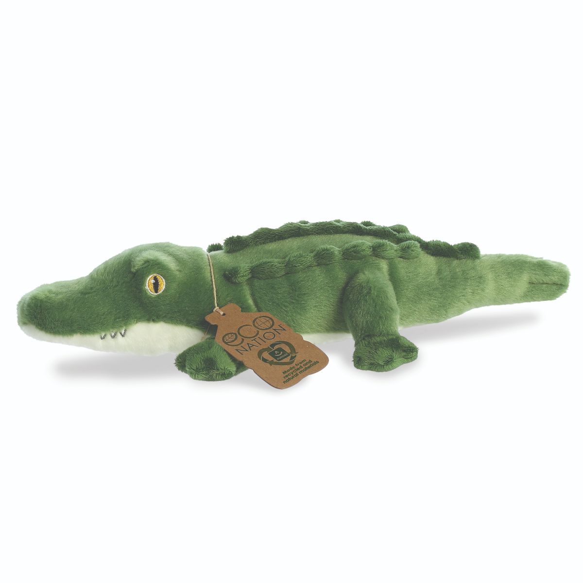 Aurora Eco-Friendly Alligator Plush Toy from Sustainable Eco Nation Collection