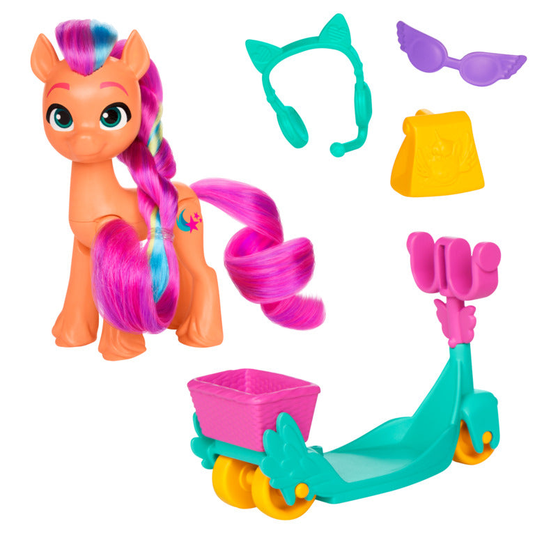 Sunny Starscout My Little Pony Articulated Rolling Scooter Toy