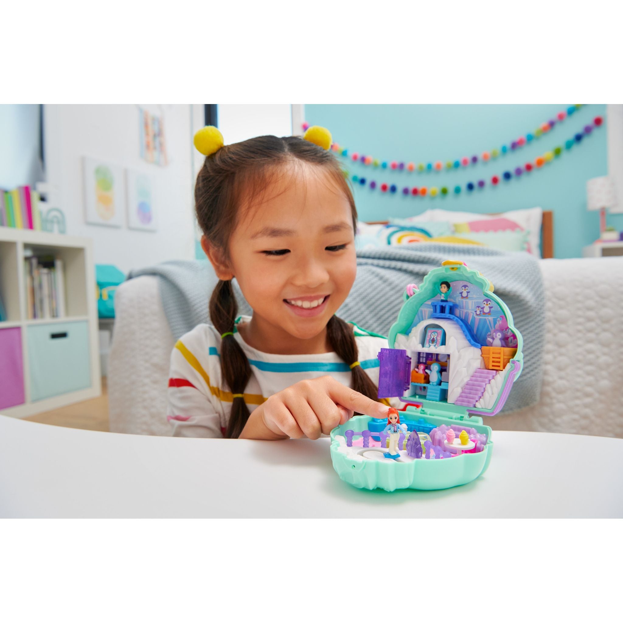 Hot Deal! Polly Pocket Snow - Themed Penguin - Shaped Compact Toy for Ages 4+