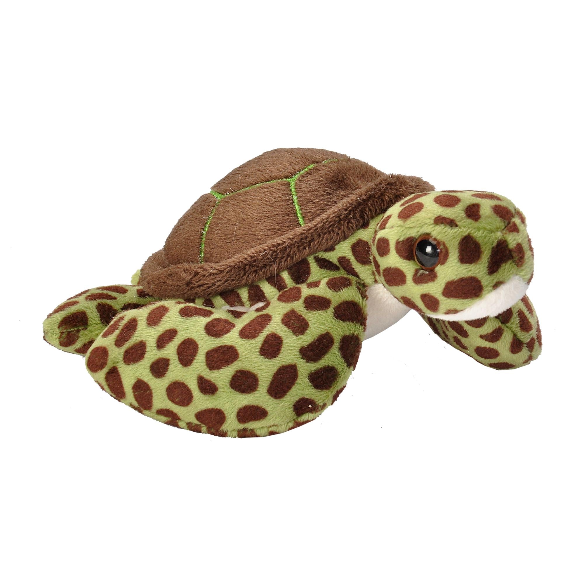 Wild Republic 5-Inch Pocket-Sized Green Sea Turtle Plush Toy