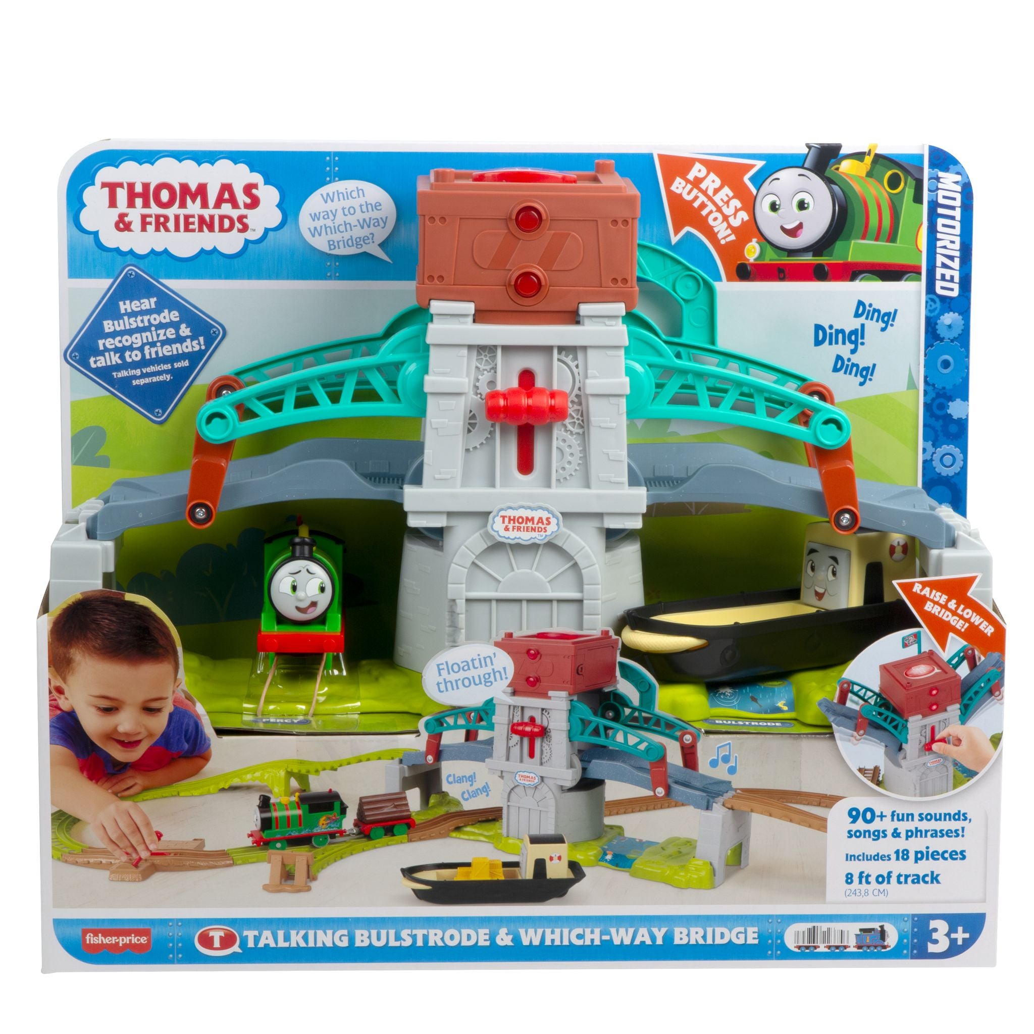Fisher-Price Thomas & Friends Talking Bulstrode Bridge Set - Fun for Preschoolers
