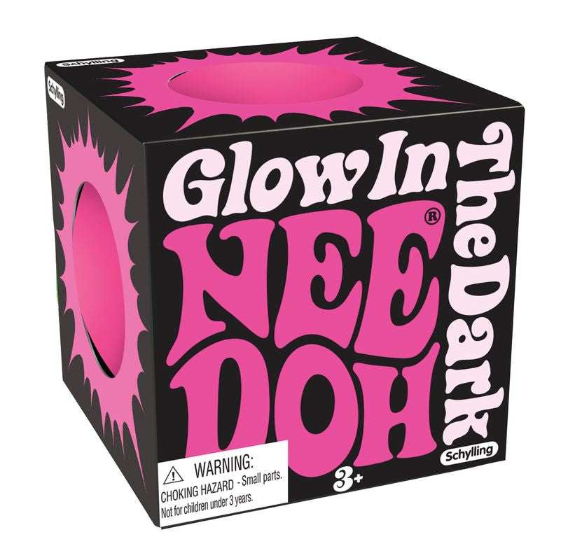 Schylling NeeDoh Assorted Glow - in - the - Dark Fidget Toys