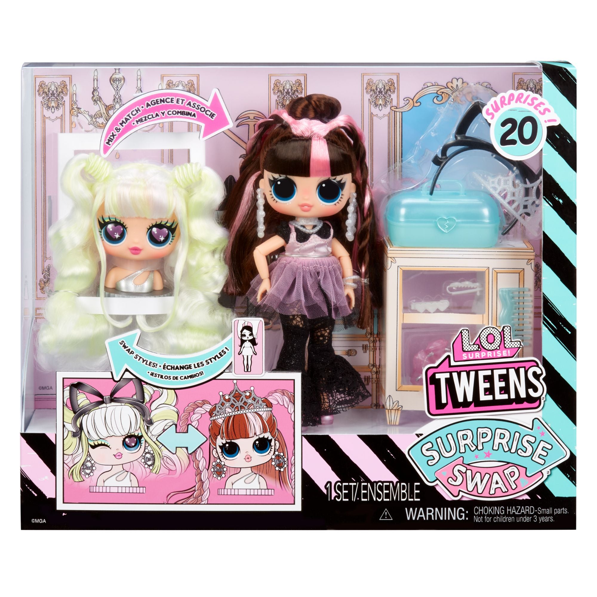L.O.L. Surprise Tweens Swap Fashion Doll - Bronze Billie with 2 Unique Looks