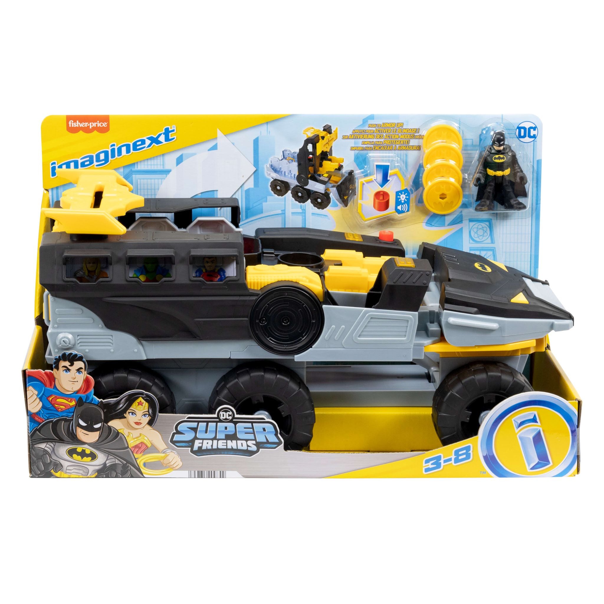 Fisher-Price Imaginext DC Super Friends Extra-Large Transforming Bat-Tank for Preschoolers
