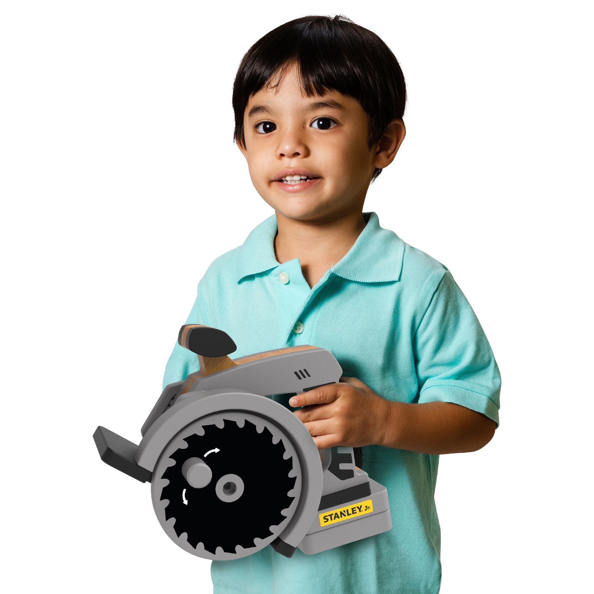 Hot Sale! Stanley Jr. Child - Safe Wooden Pretend Circular Saw for Ages 3+
