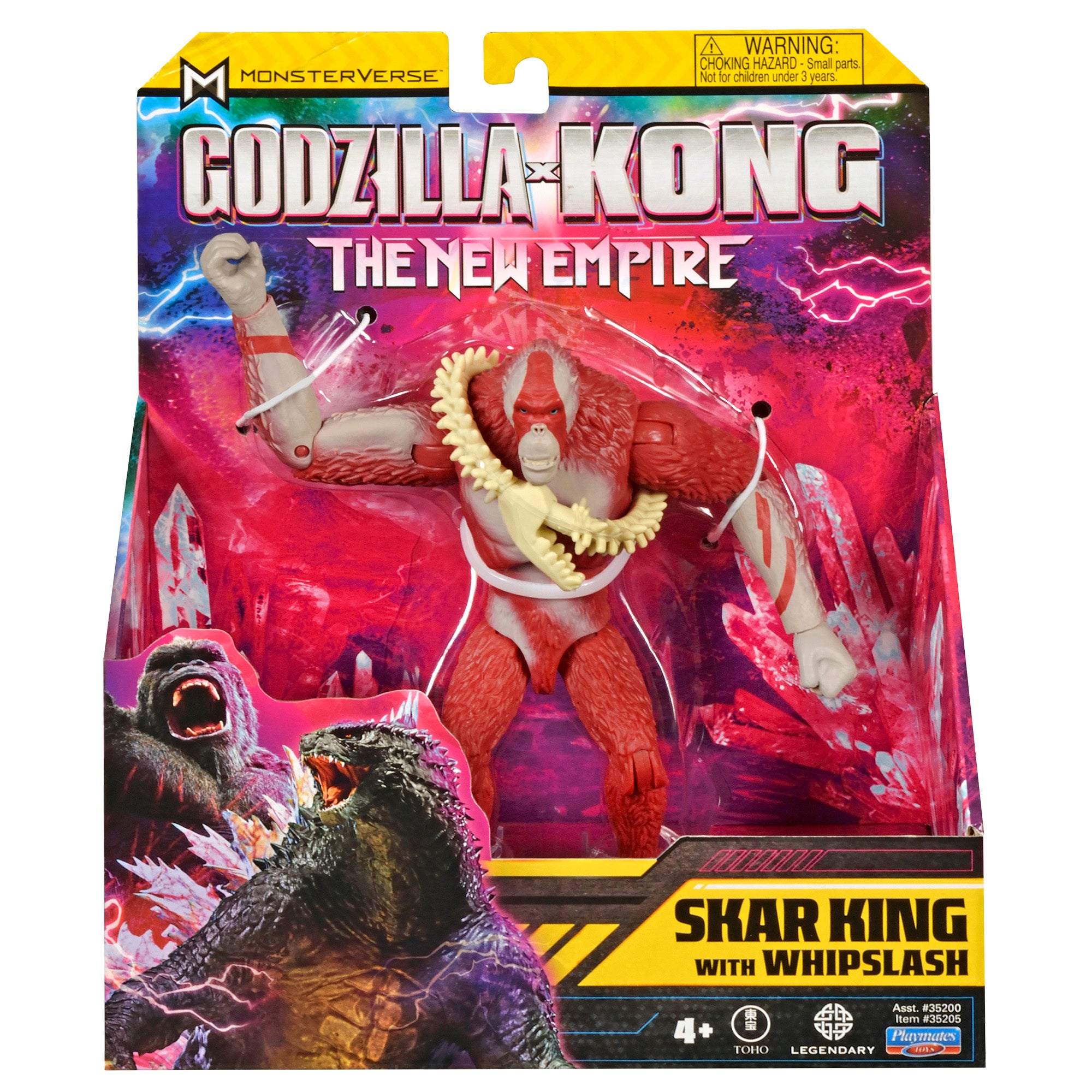 Hot! Godzilla x Kong The New Empire 6-Inch Skar King Figure with Whiplash