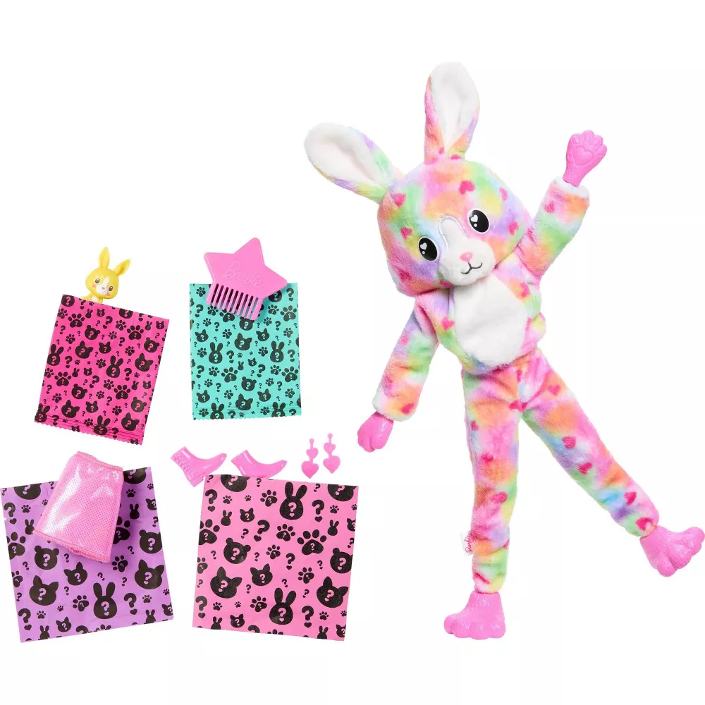 Barbie Cutie Reveal Colour Dream Series Bunny Doll with 10 Surprises