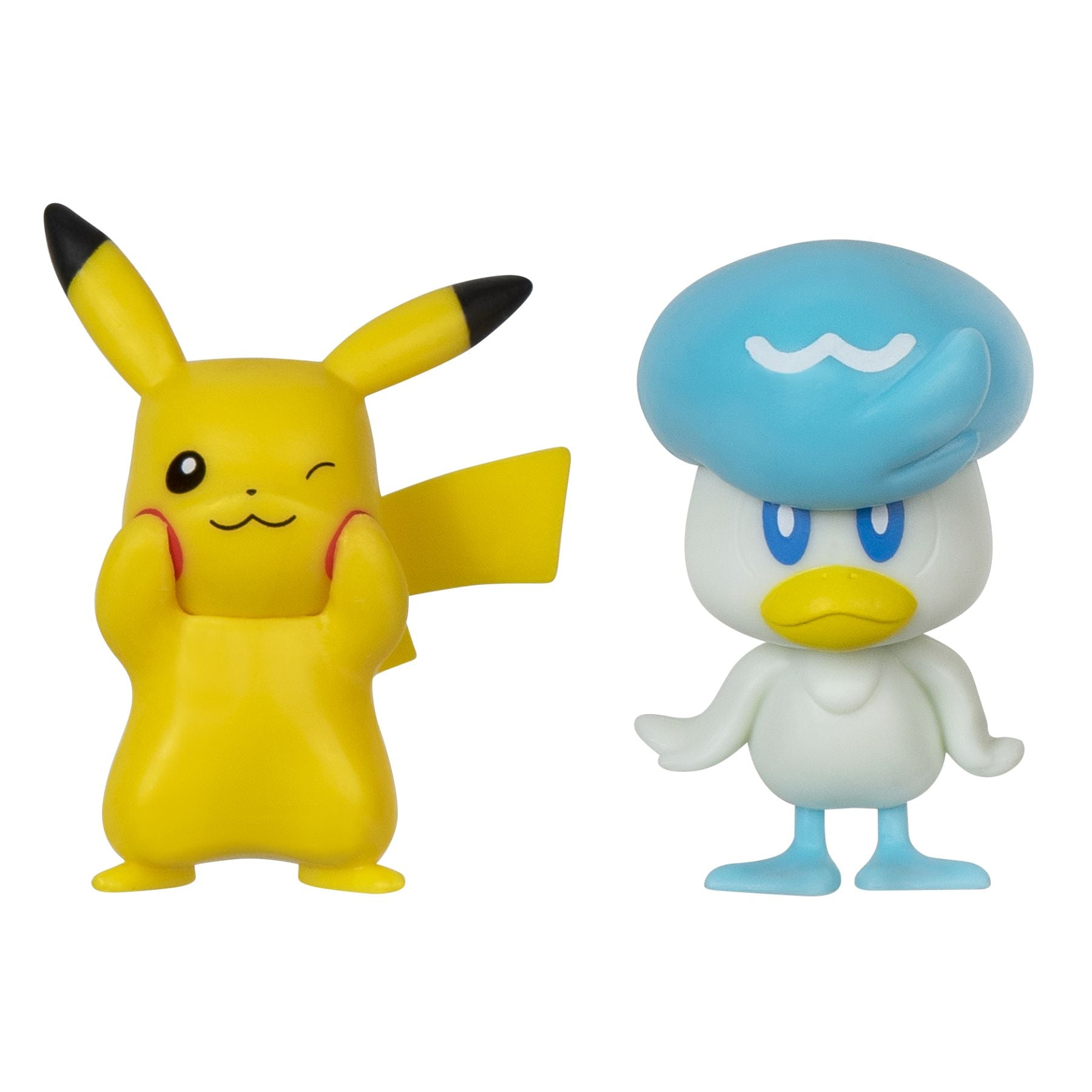 High - Quality Pokémon Battle Figure Set: Quaxly and Pikachu Combo