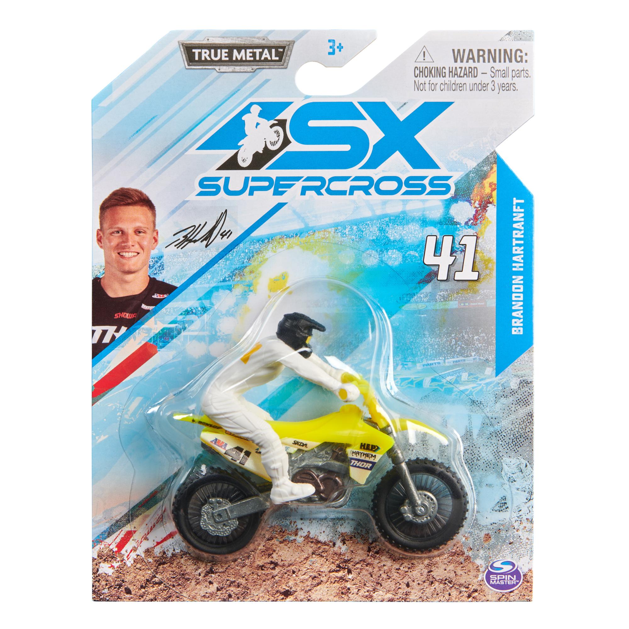 Hot Deal: 1:24 SX Supercross Diecast Motorcycle - Brandon Hartranft