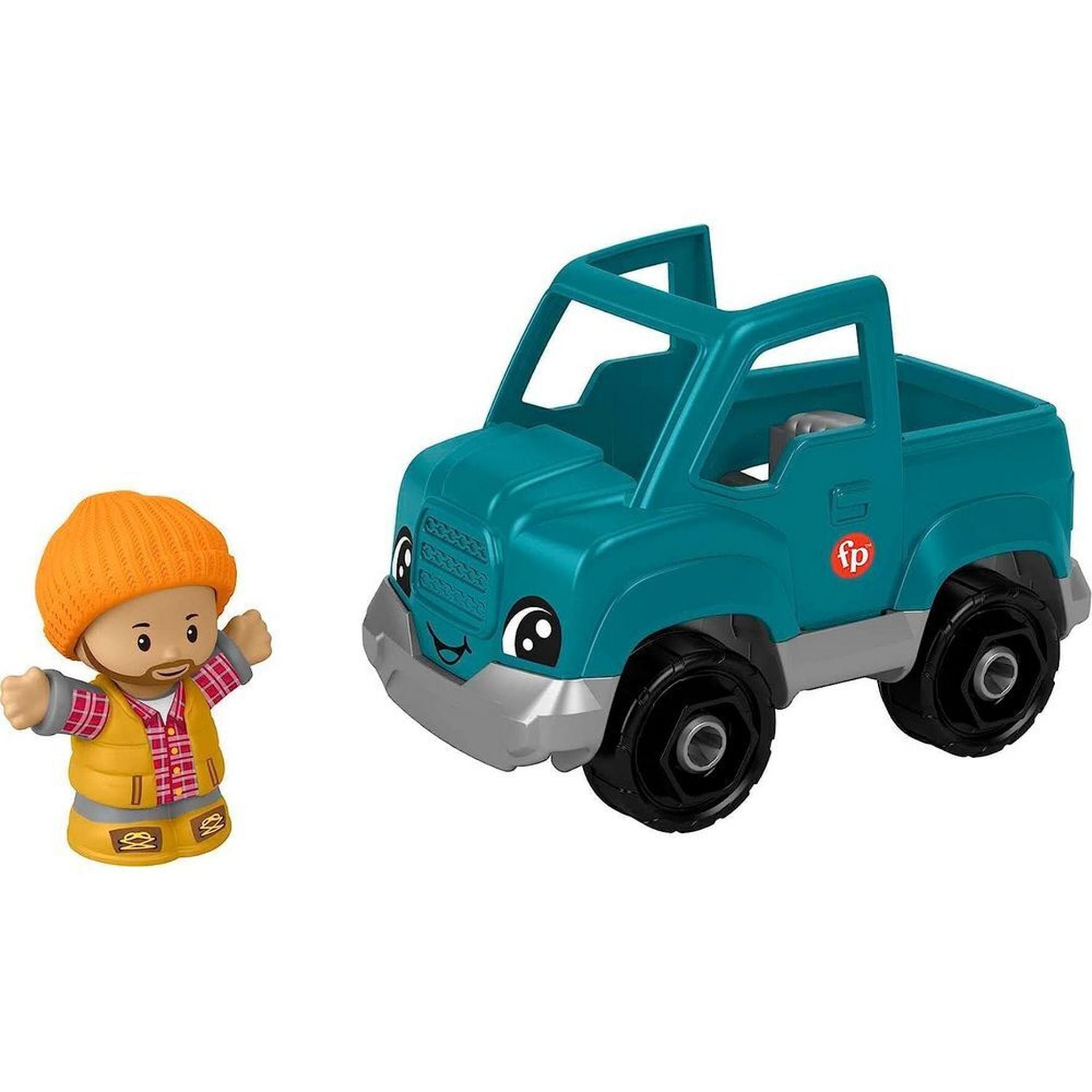 Fisher-Price Little People Push - Along Pick - Up Truck for Imaginative Play