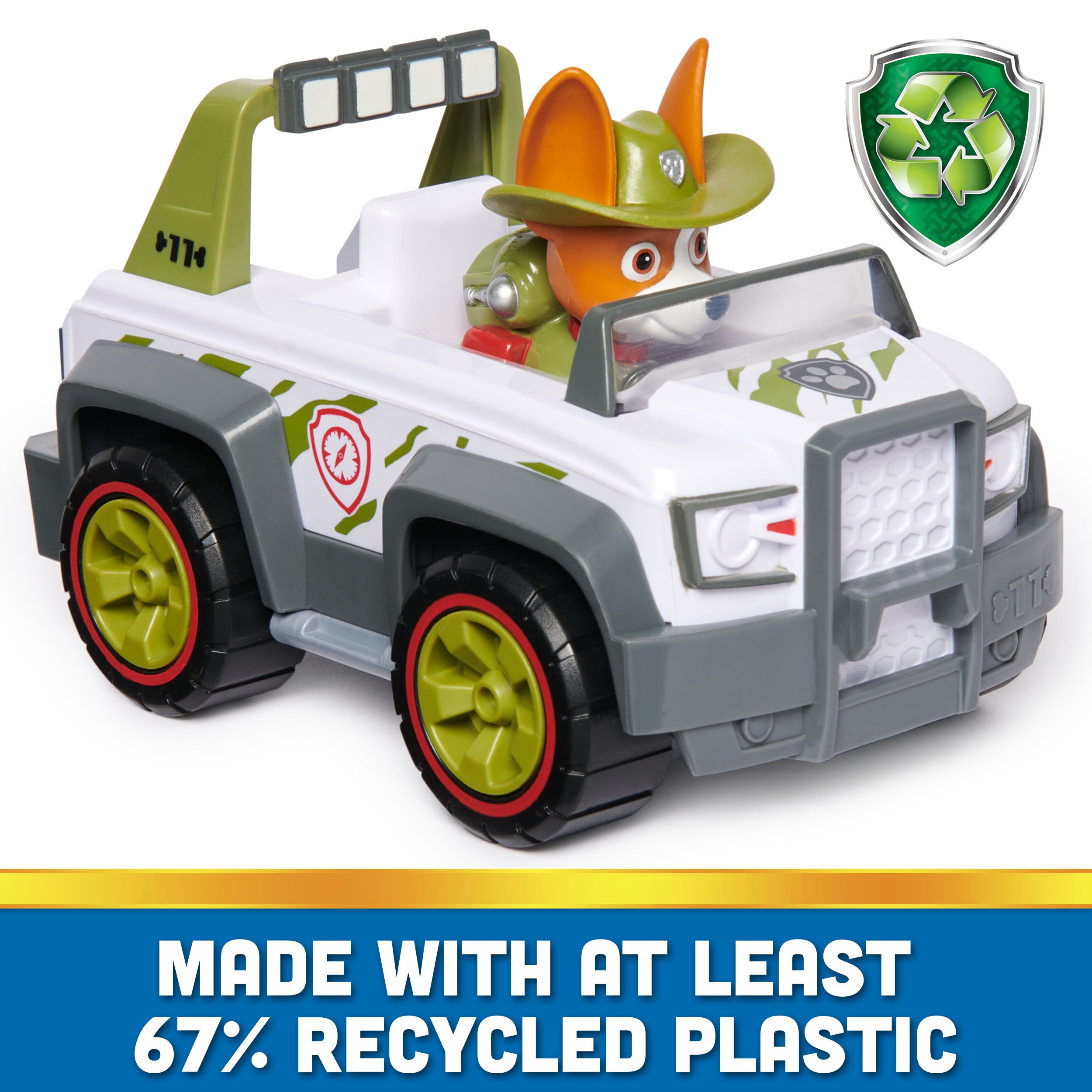 PAW Patrol: Tracker's Sustainable Jungle Cruiser Off - Road Toy Vehicle for Kids