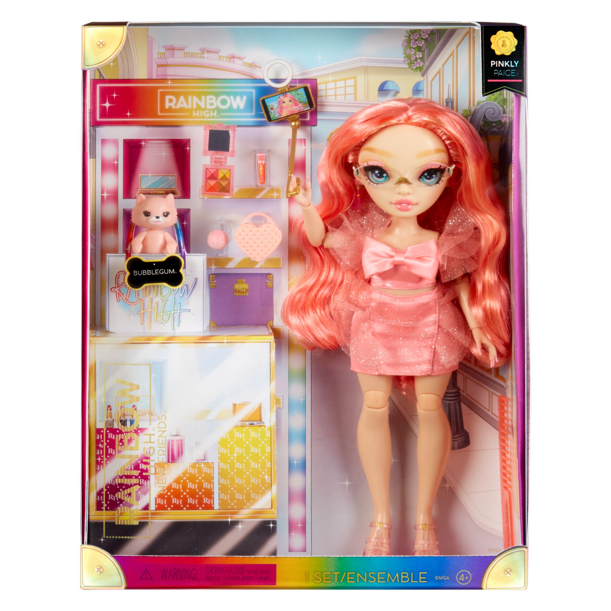 Rainbow High New Friends Fashion Doll - Stylish Pinkly Paige