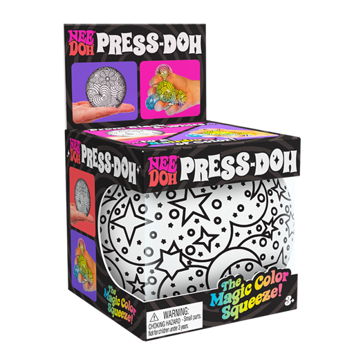 Schylling Nee Doh Press-Doh - Assorted Styles, Magic Color Squeeze!
