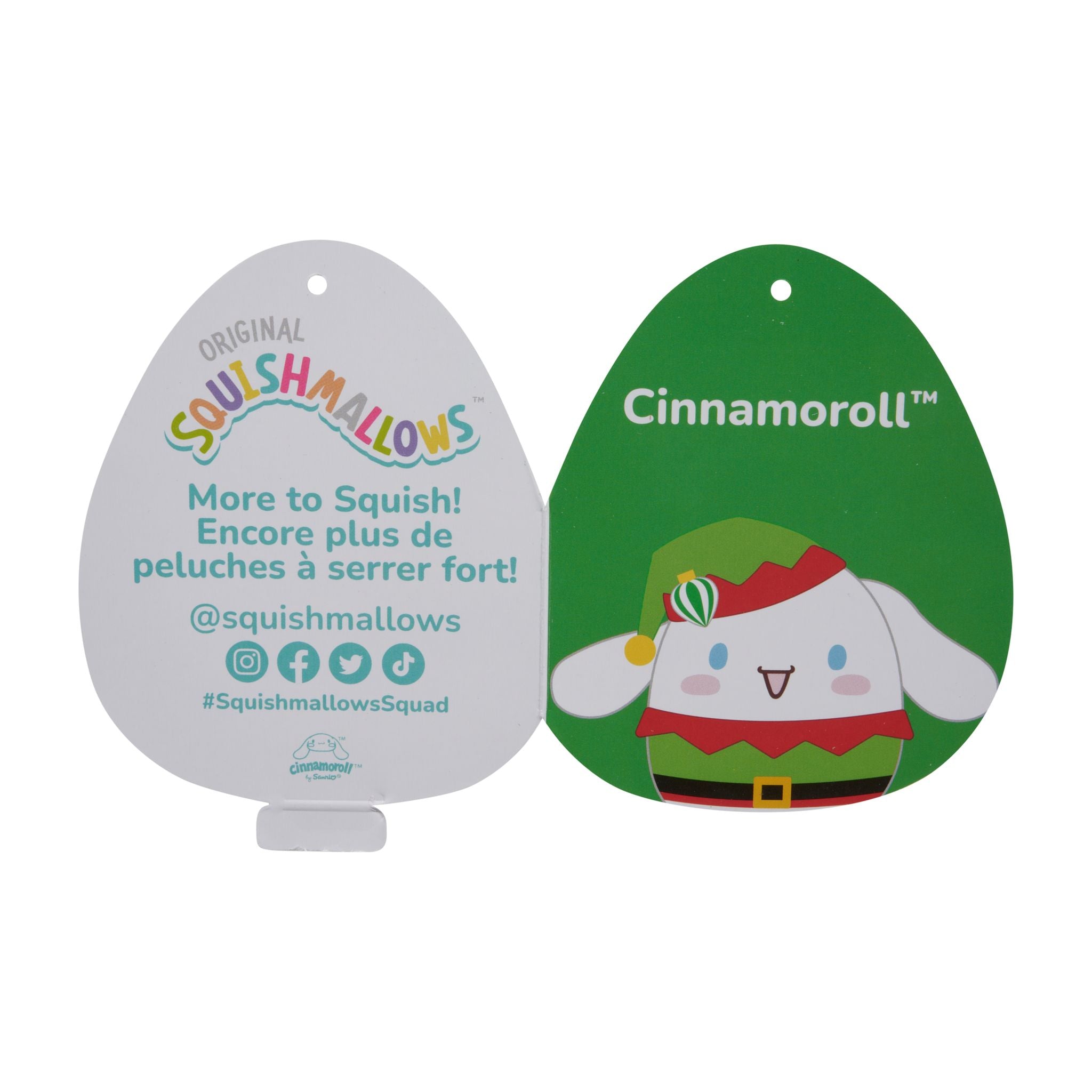 Limited-time Offer: 8 Inch Squishmallows Sanrio Christmas Cinnamoroll Elf Plush