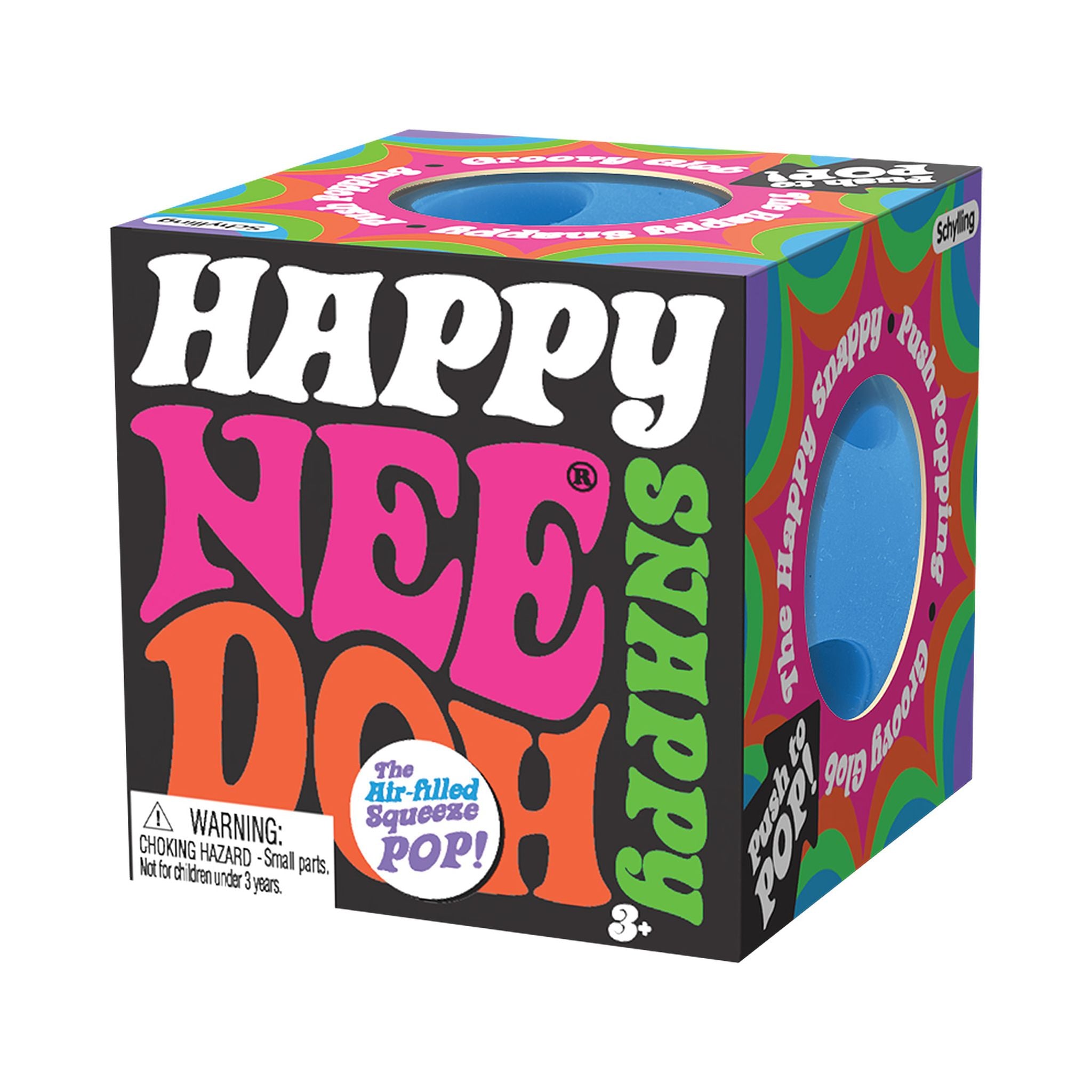 Schylling Assorted Styles of Air - Filled Happy Snappy NeeDoh Stress Relief Toy