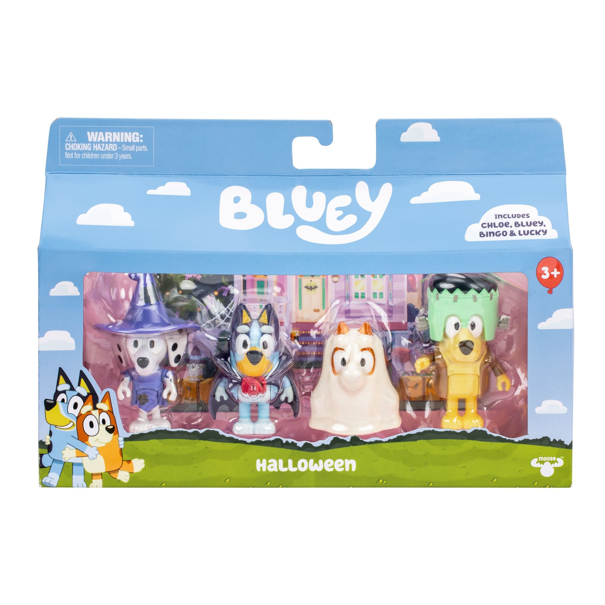 Hot! Bluey Season 11 4-Pack Halloween Figures for Costume Party