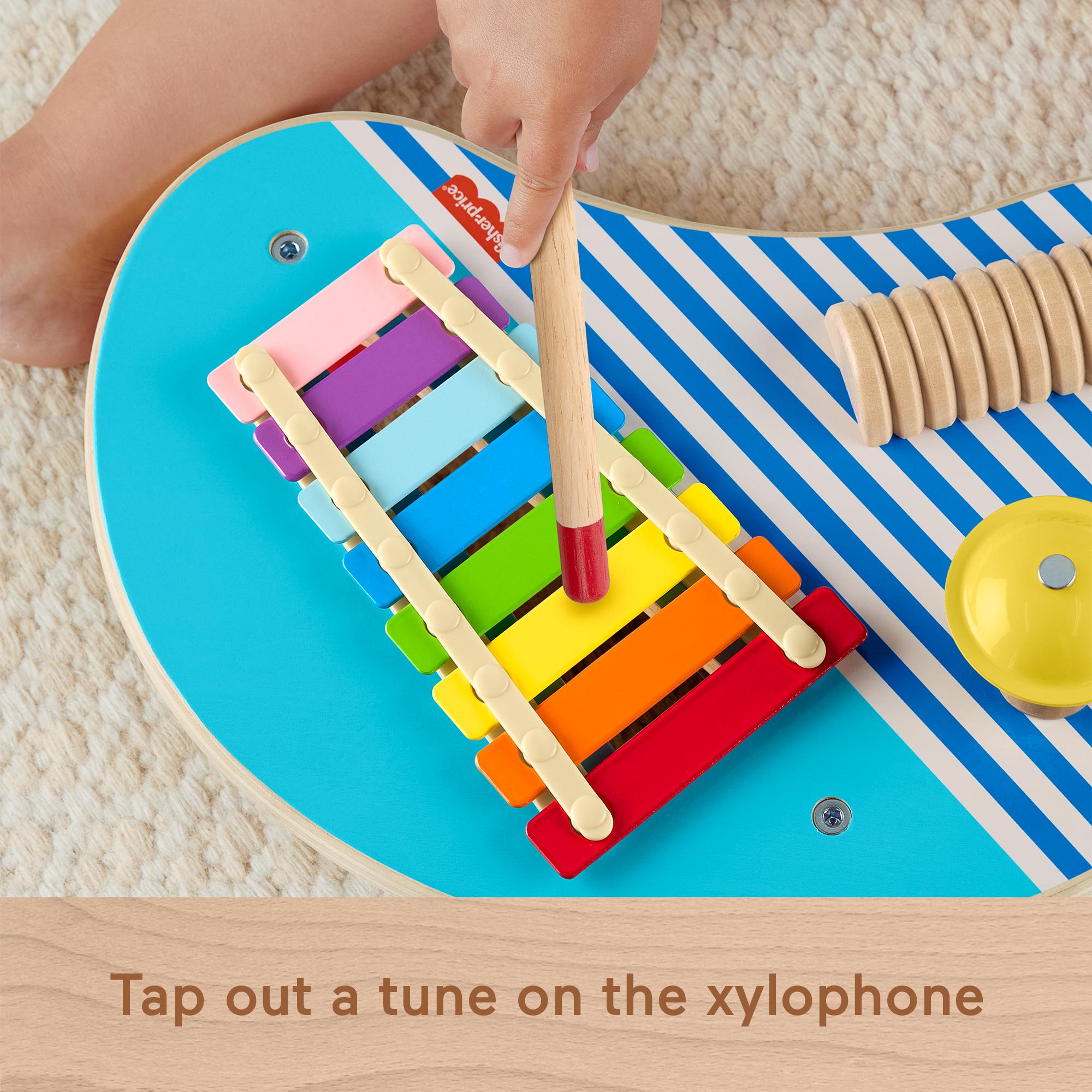 Hot Deal! Fisher-Price Toddler 3-In-1 Wooden Musical Table for Kids Aged 2+