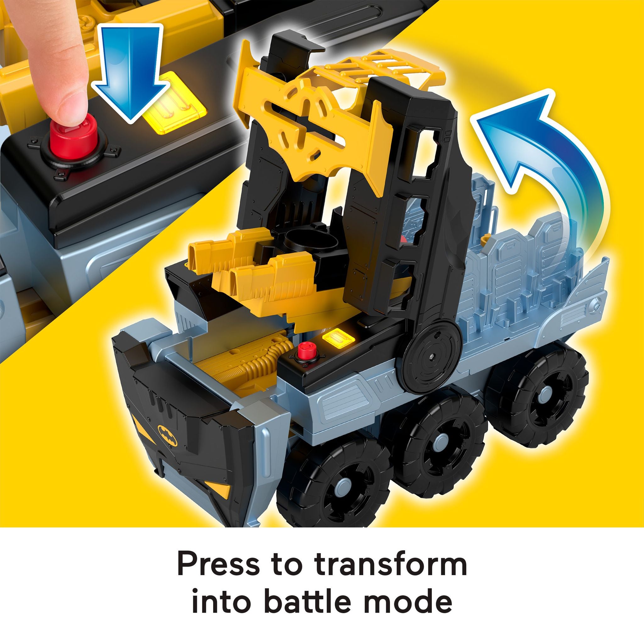 Fisher-Price Imaginext DC Super Friends Extra-Large Transforming Bat-Tank for Preschoolers