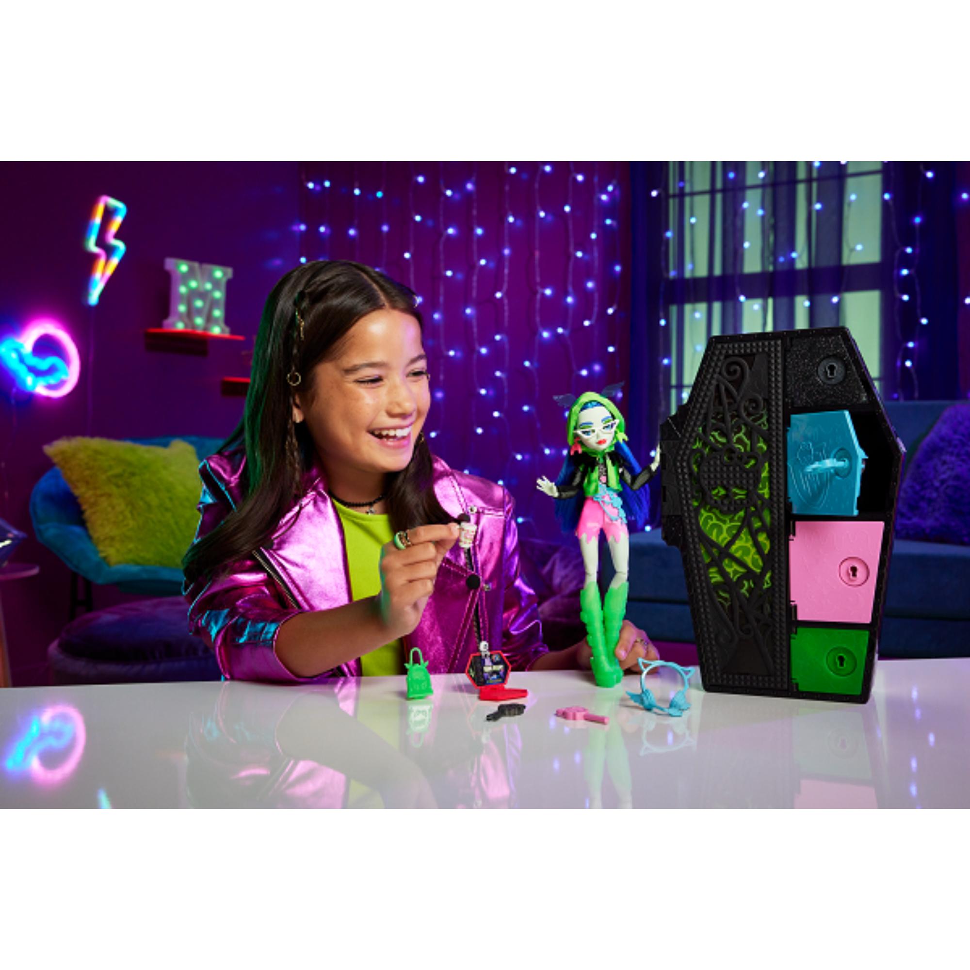Hot Deal! Monster High Skulltimate Secrets Neon Frights Collectible Doll - Ghoulia
