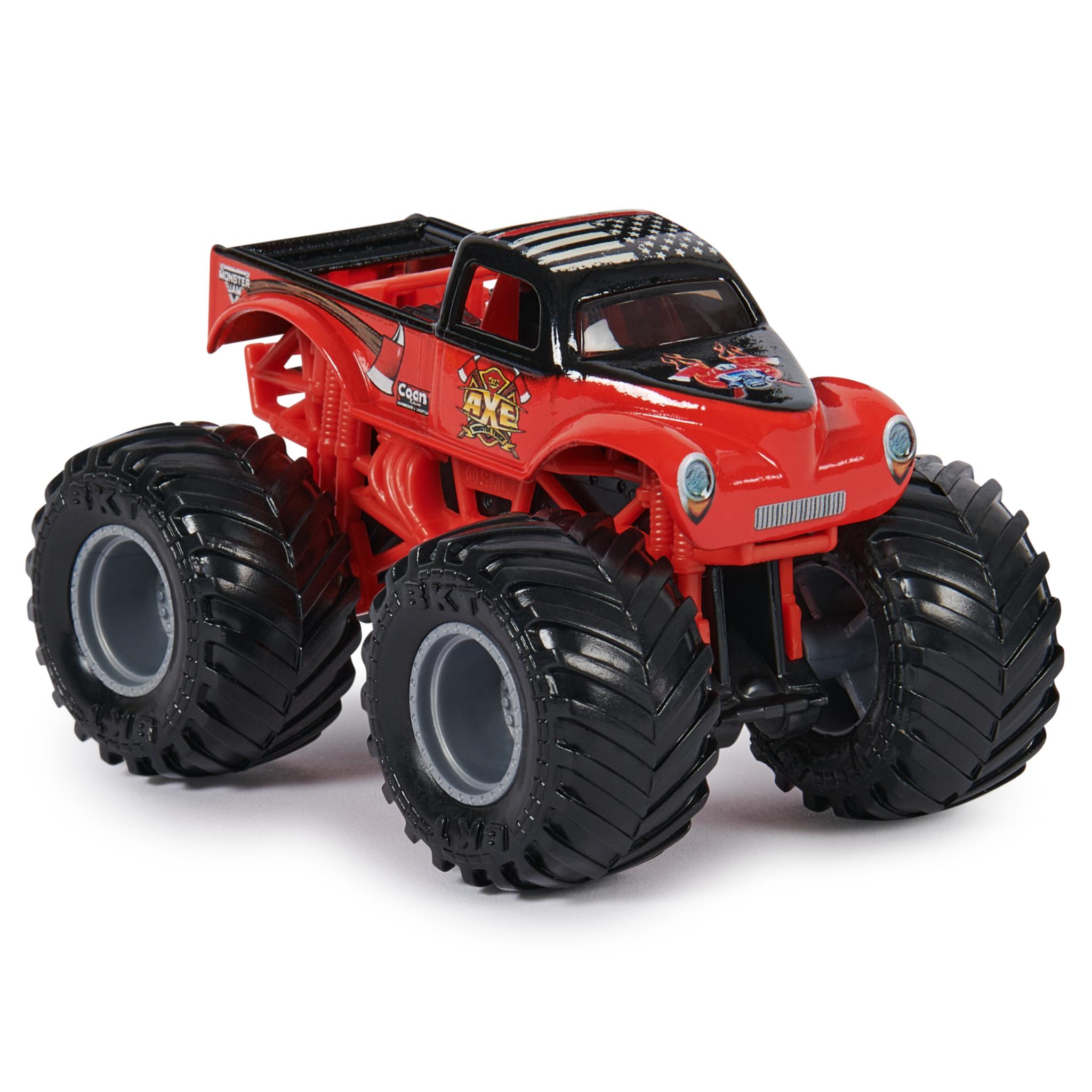 Hot Deal: 1:64 Scale Monster Jam 2 - Pack Featuring Lumberjack vs Axe Die - Cast Toy Trucks