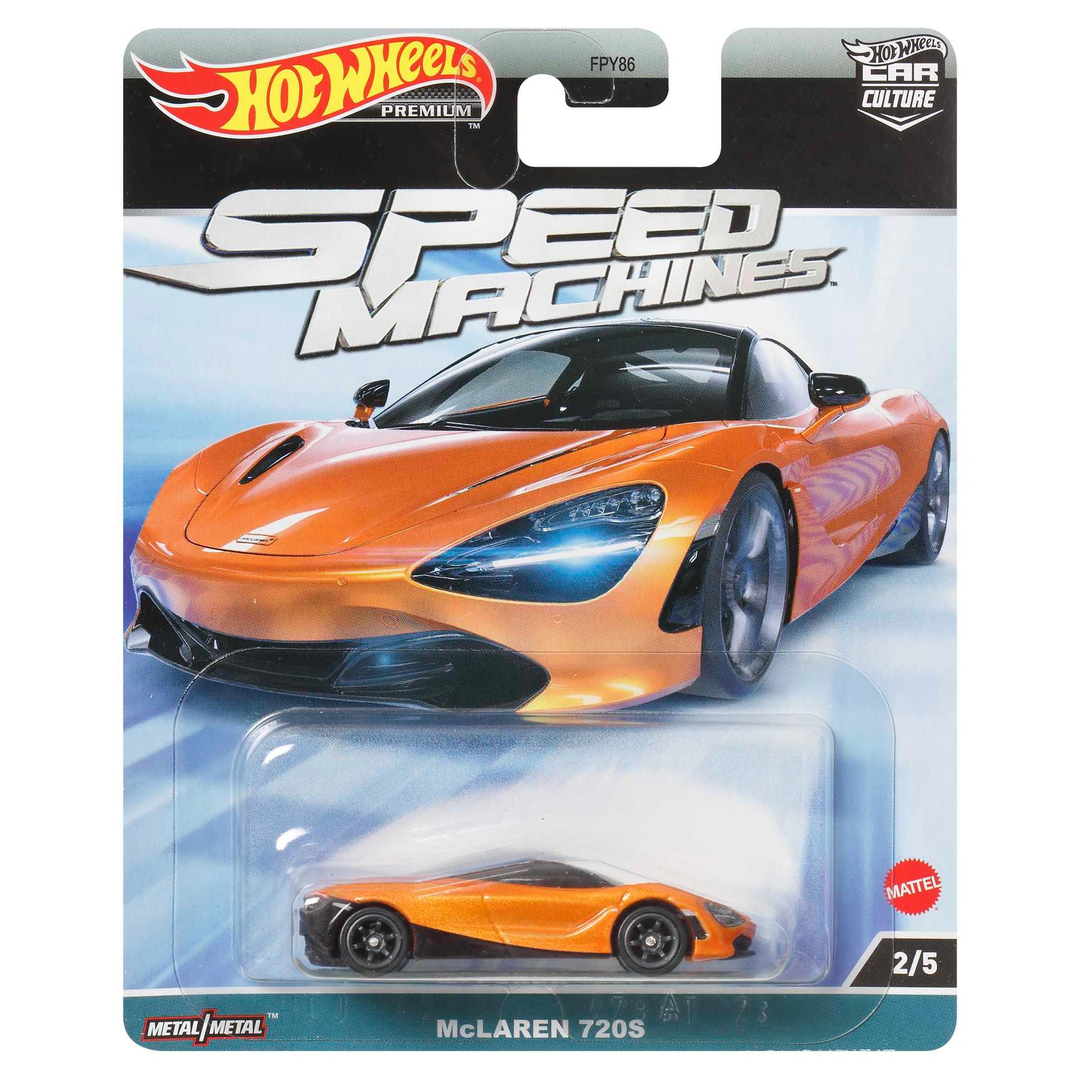 Hot Wheels Car Culture: Speed Machines 2/5 - McLaren 720S, Must - Have Collectible!