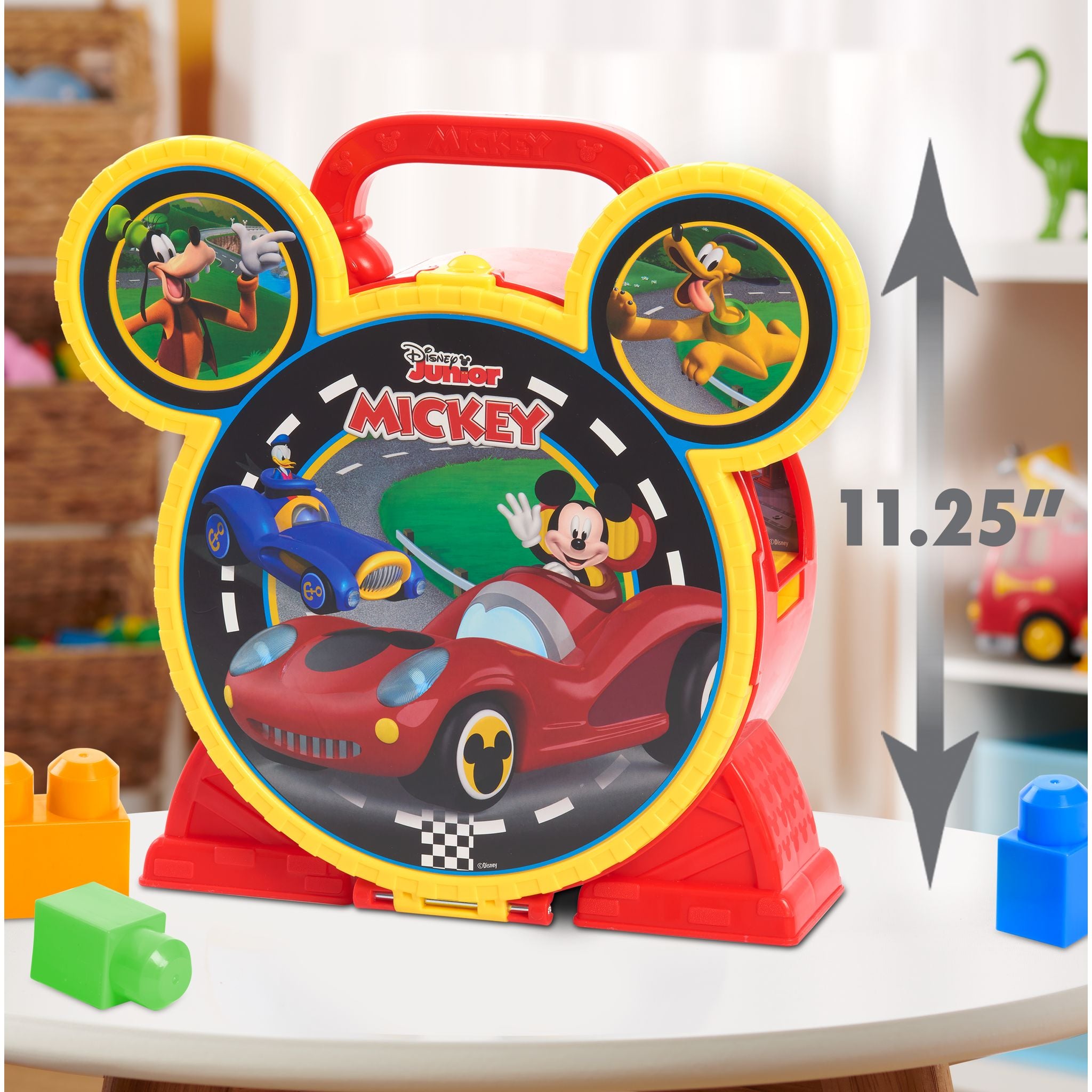 Hot Deal! Disney Junior Mickey Mouse Portable Stow N' Go Garage Playset
