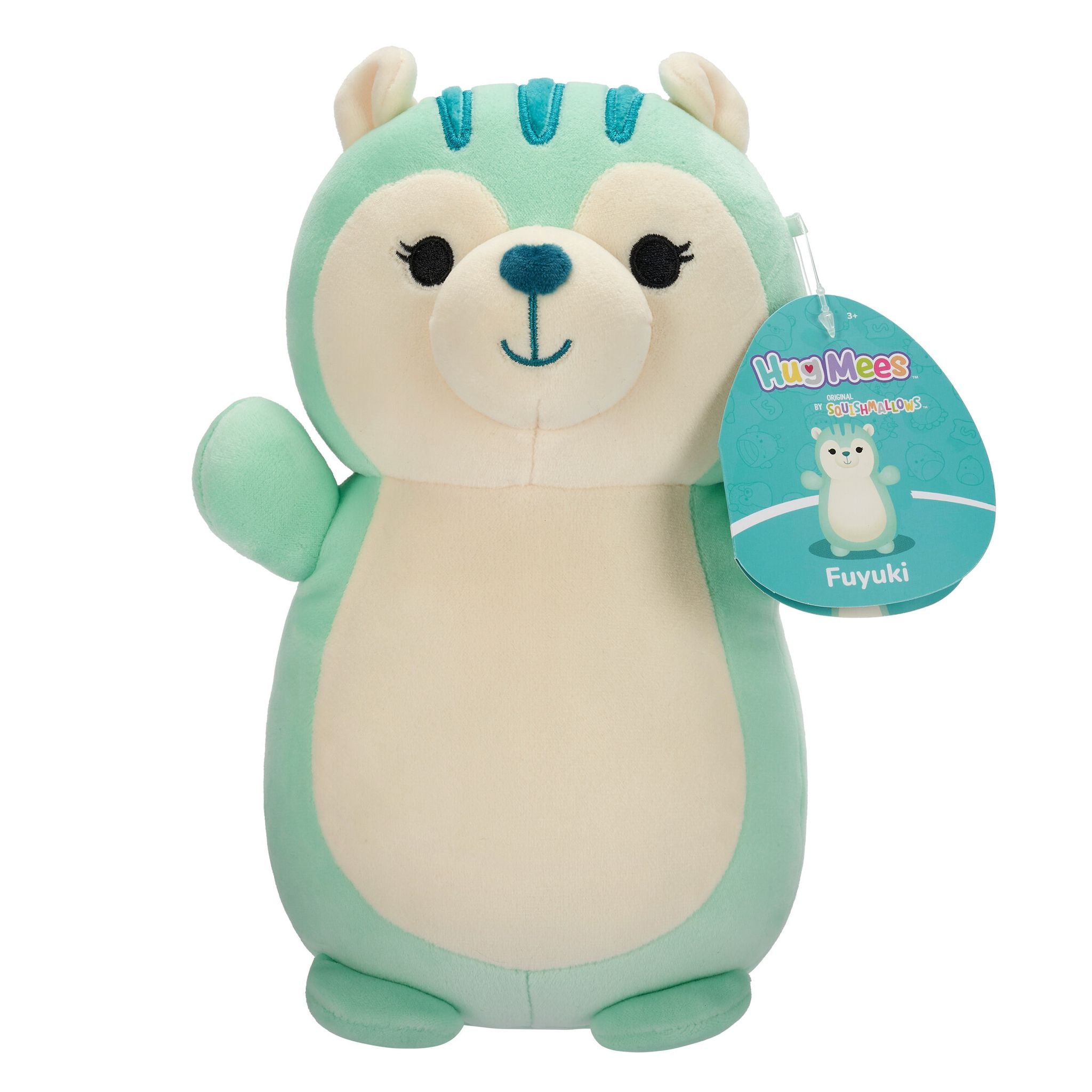 10-Inch Squishmallows Hugmees Fuyuki Mint Green Squirrel Plush Toy