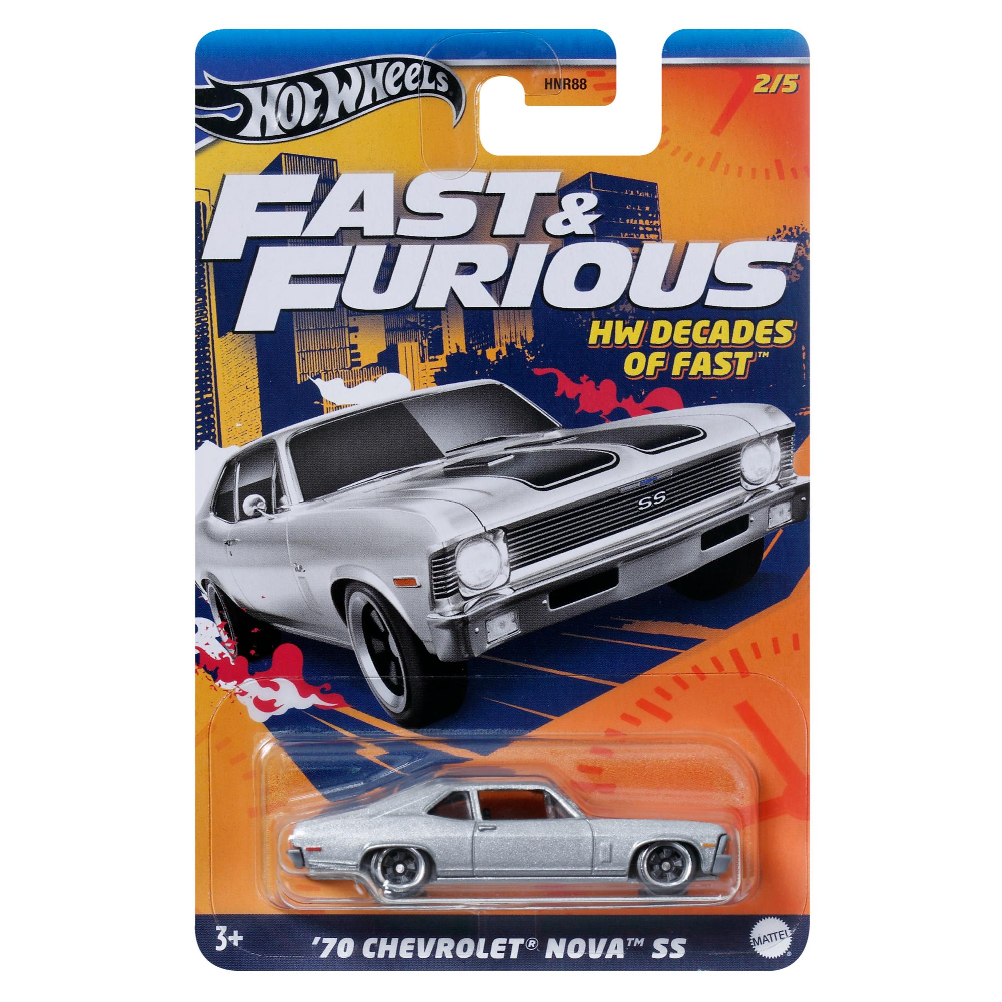 Hot Wheels Assorted Styles Fast & Furious Themed Die - Cast Vehicles