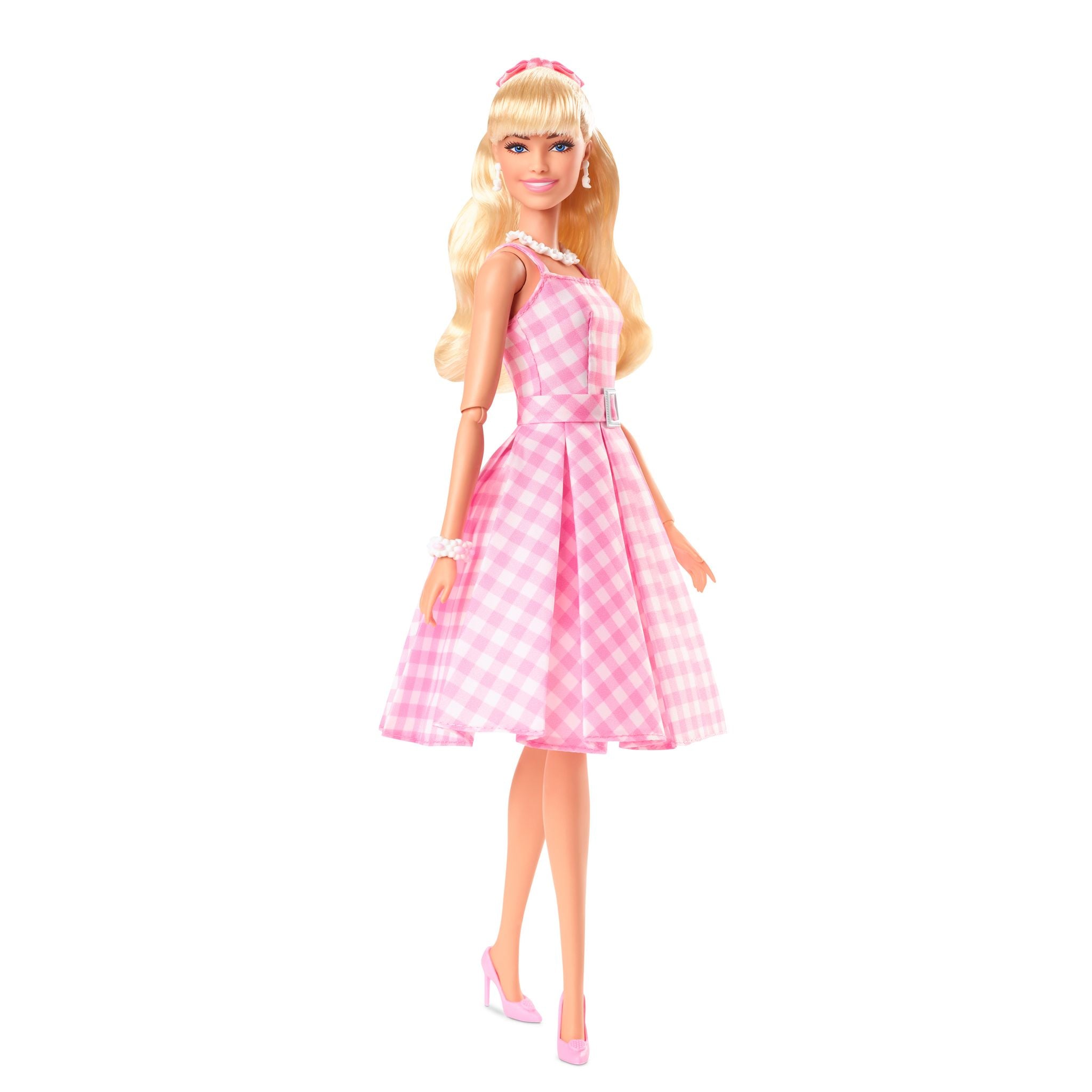 Barbie Doll in Pink Gingham Dress Inspired by Barbie The Movie