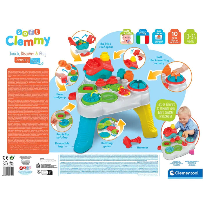 Clementoni Soft Clemmy Touch: Interactive Sensory Discovery & Play Table