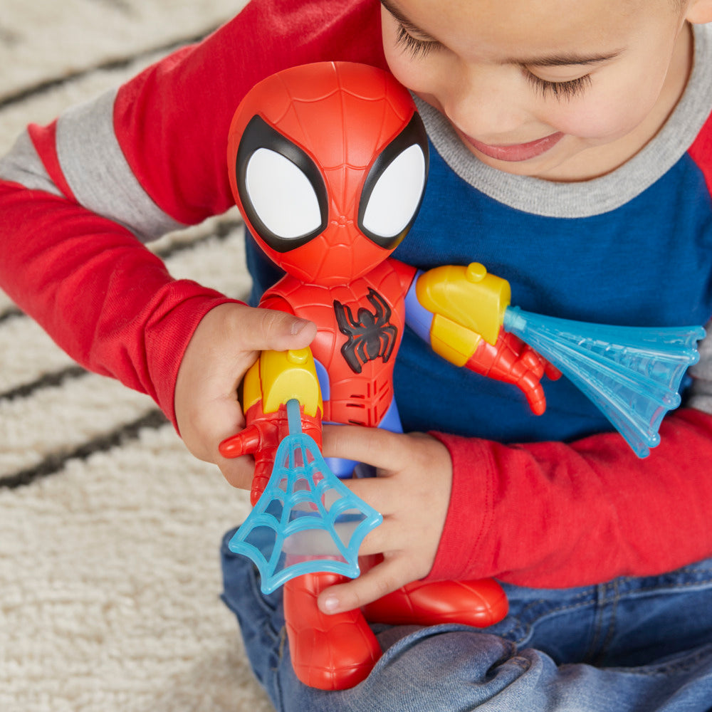 Hot! Marvel Spidey And Friends Electronic Suit Up Spidey Toy