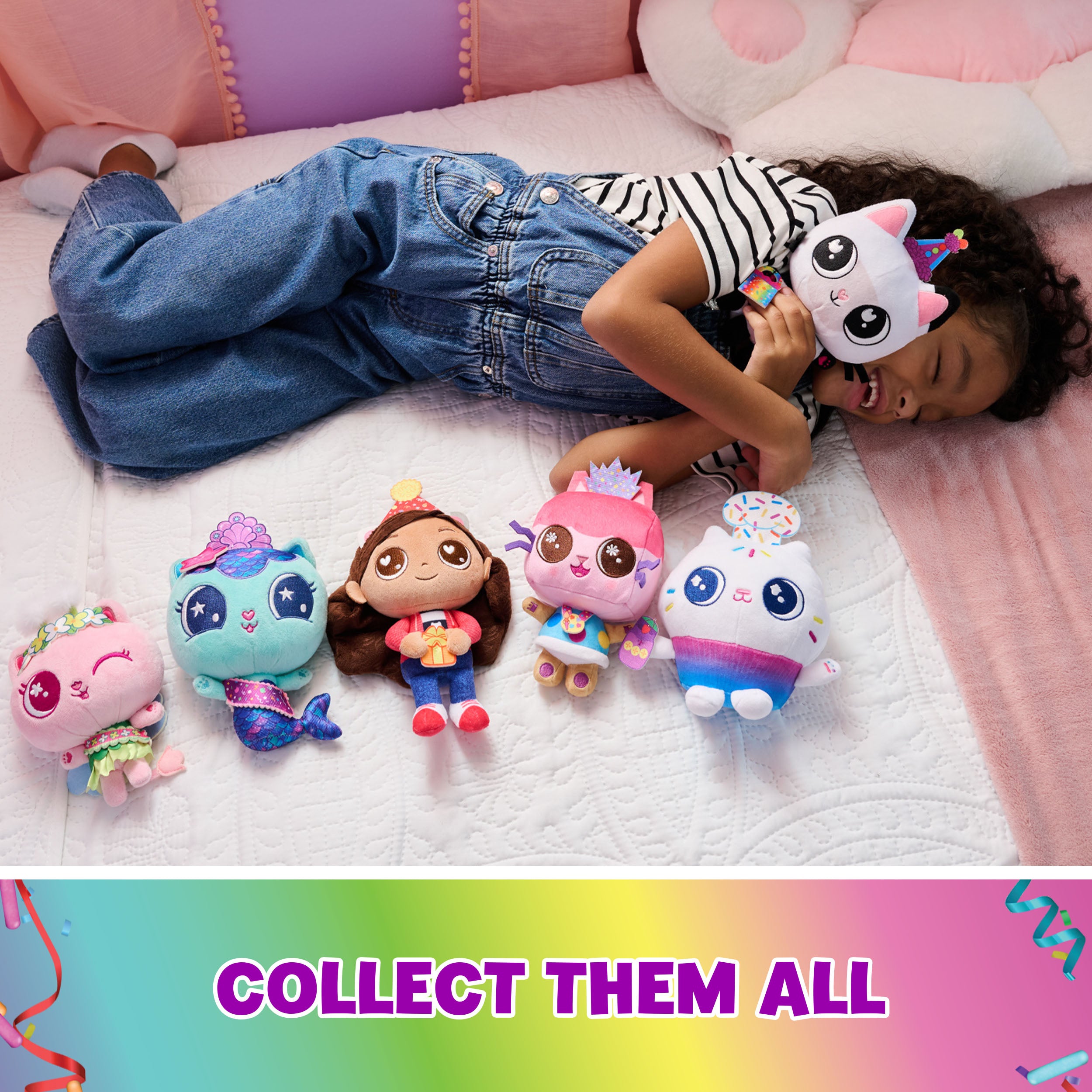 Gabby's Dollhouse 6-Inch Celebration Cakey Cat Official Plush Toy