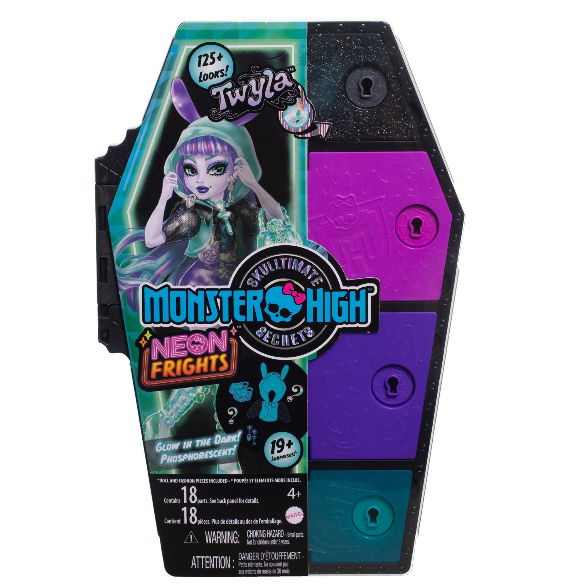 Hot Sale! Monster High Neon Frights Edition Skulltimate Secrets Collectible Doll - Twyla