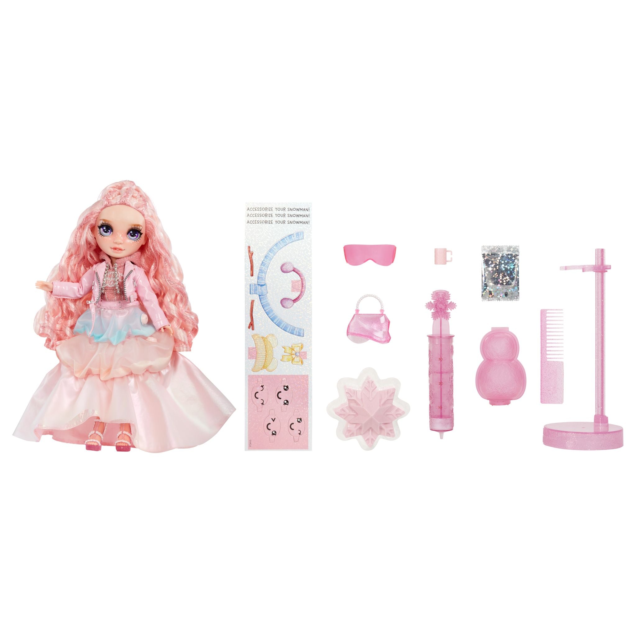Rainbow High Bella Parker Doll - Stunning Pink for Winter Wonderland