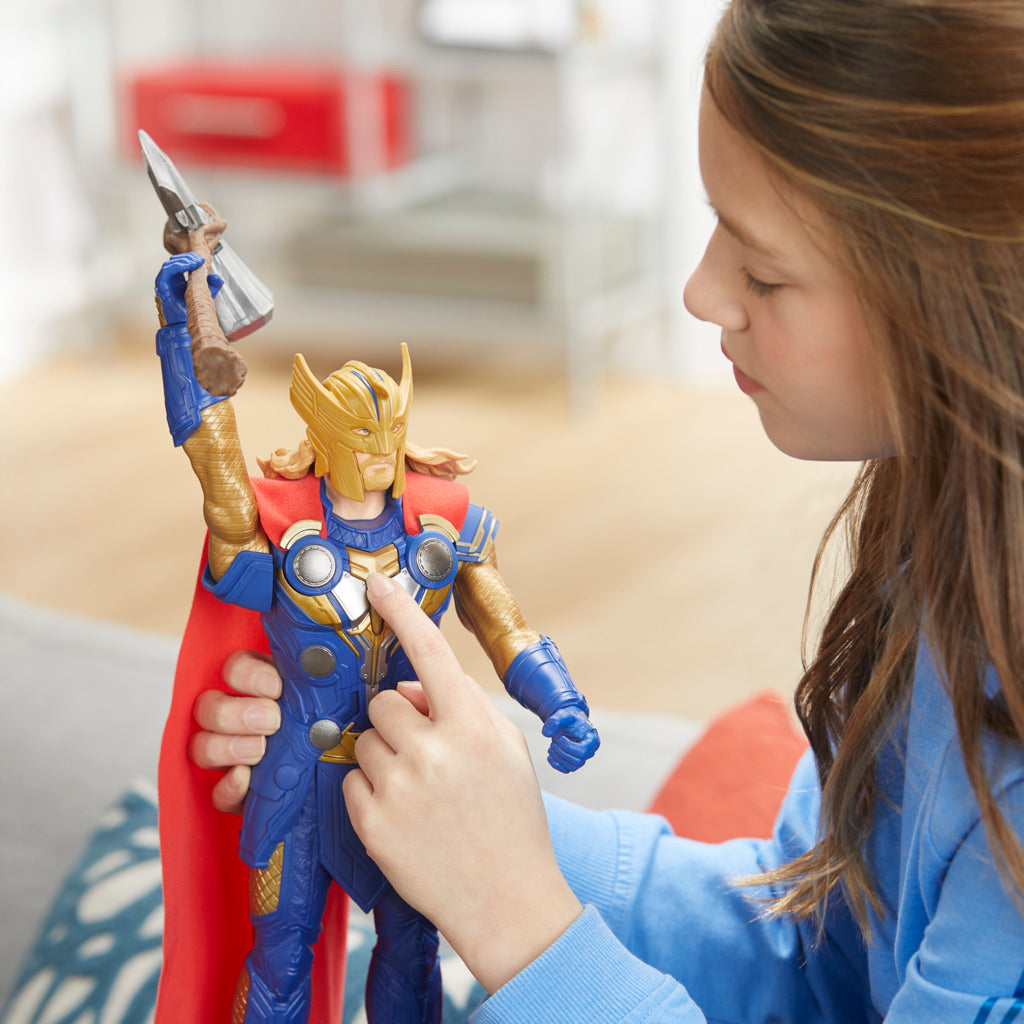 Hot! Marvel Thor: Love And Thunder Stormbreaker Strike Electronic Action Figure for Kids