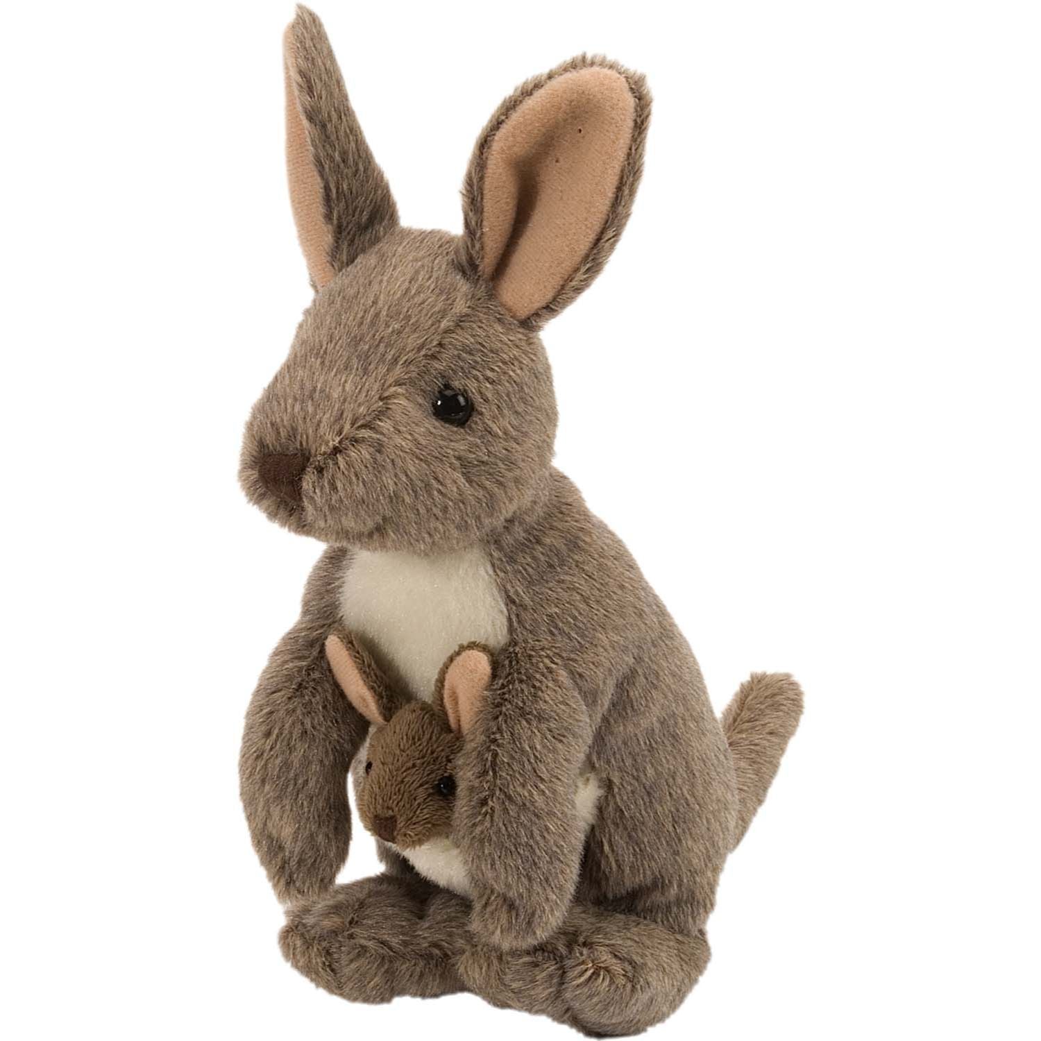 Wild Republic 8-Inch Mini Cuddlekins Kangaroo with Joey - Adorable & Eco-Friendly
