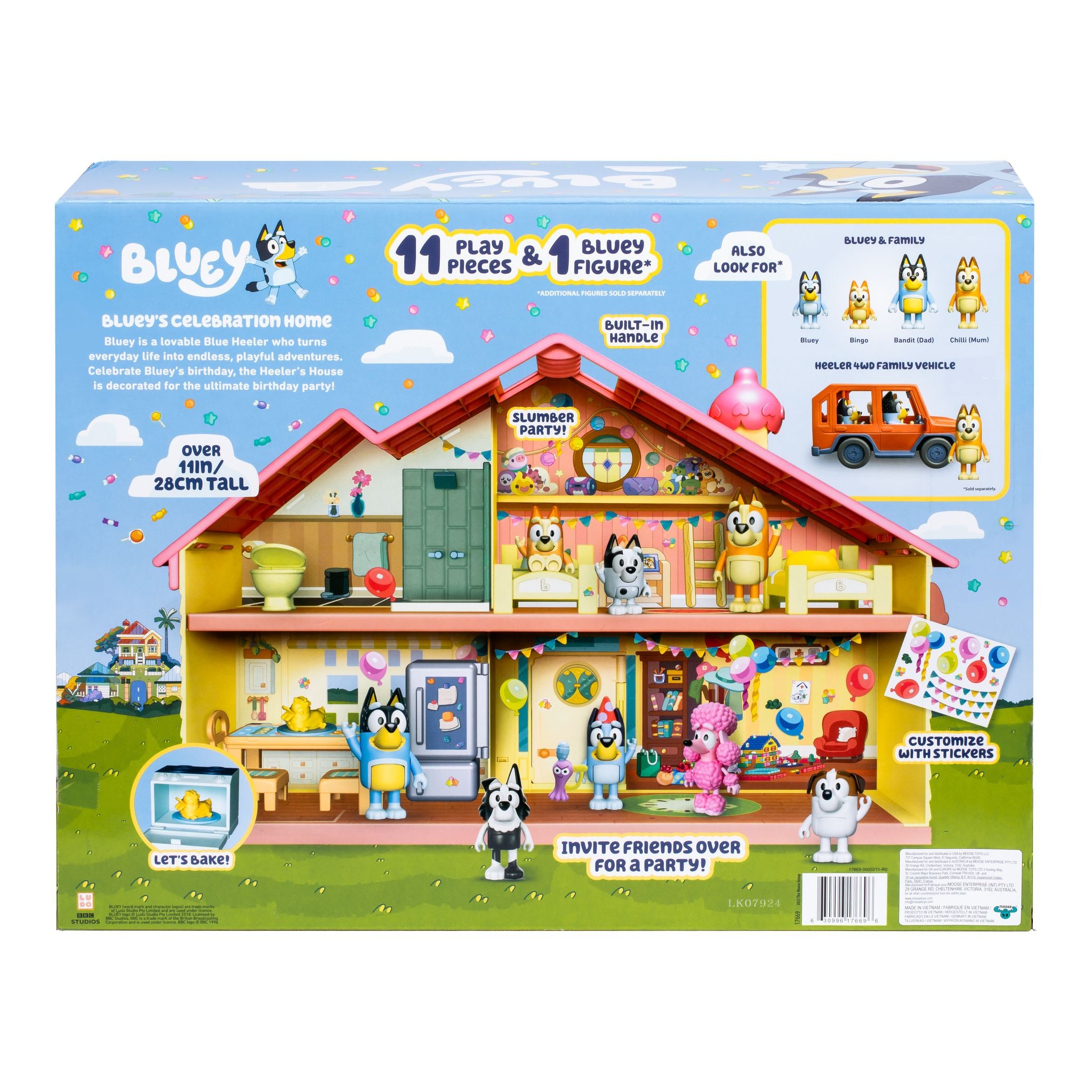 Bluey's Birthday Celebration Home Playset - Series 11 with Exclusive Figure