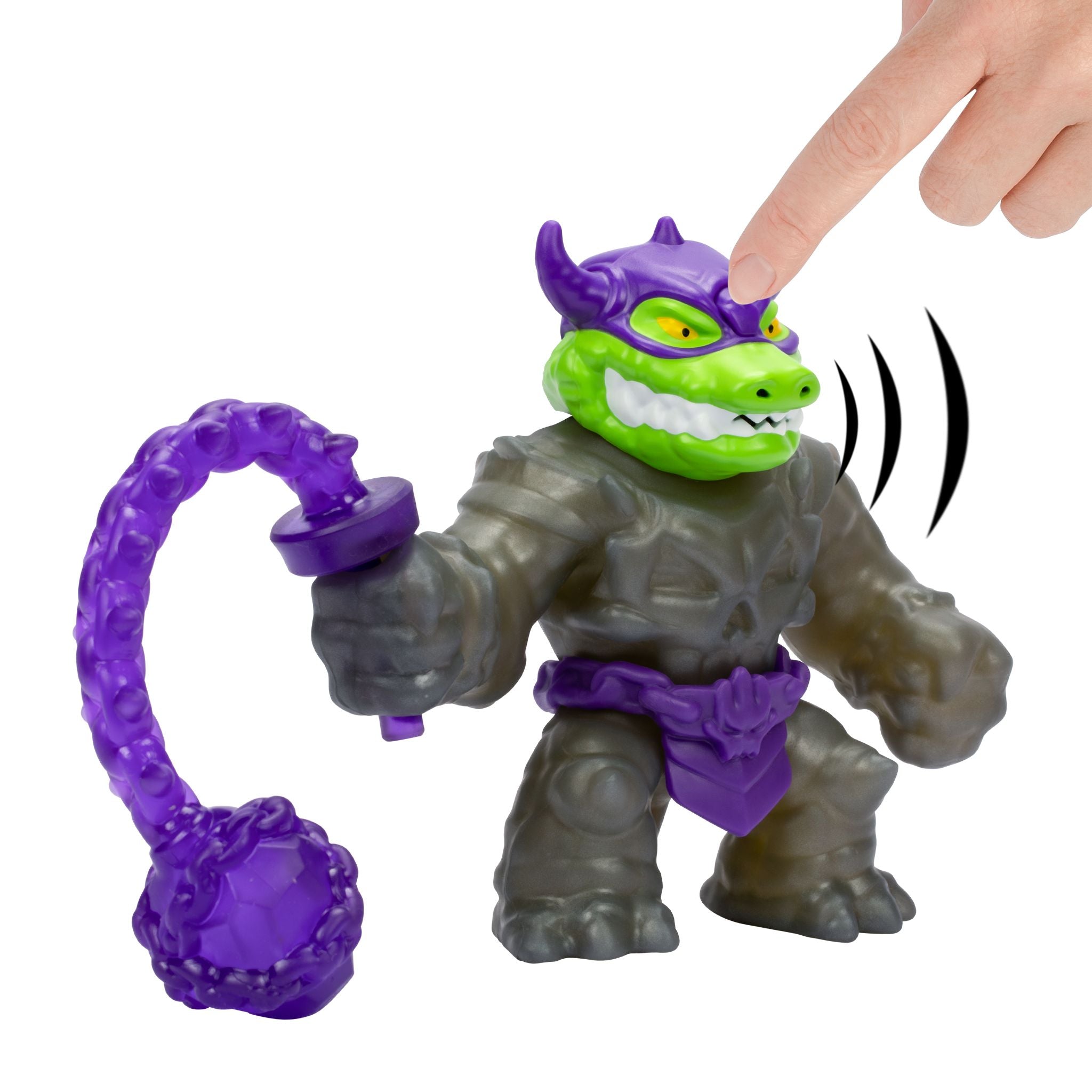 Hot Sale! Heroes Of Goo Jit Zu Season 11 Stretch Strikers Deluxe Action Figure - Rockjaw