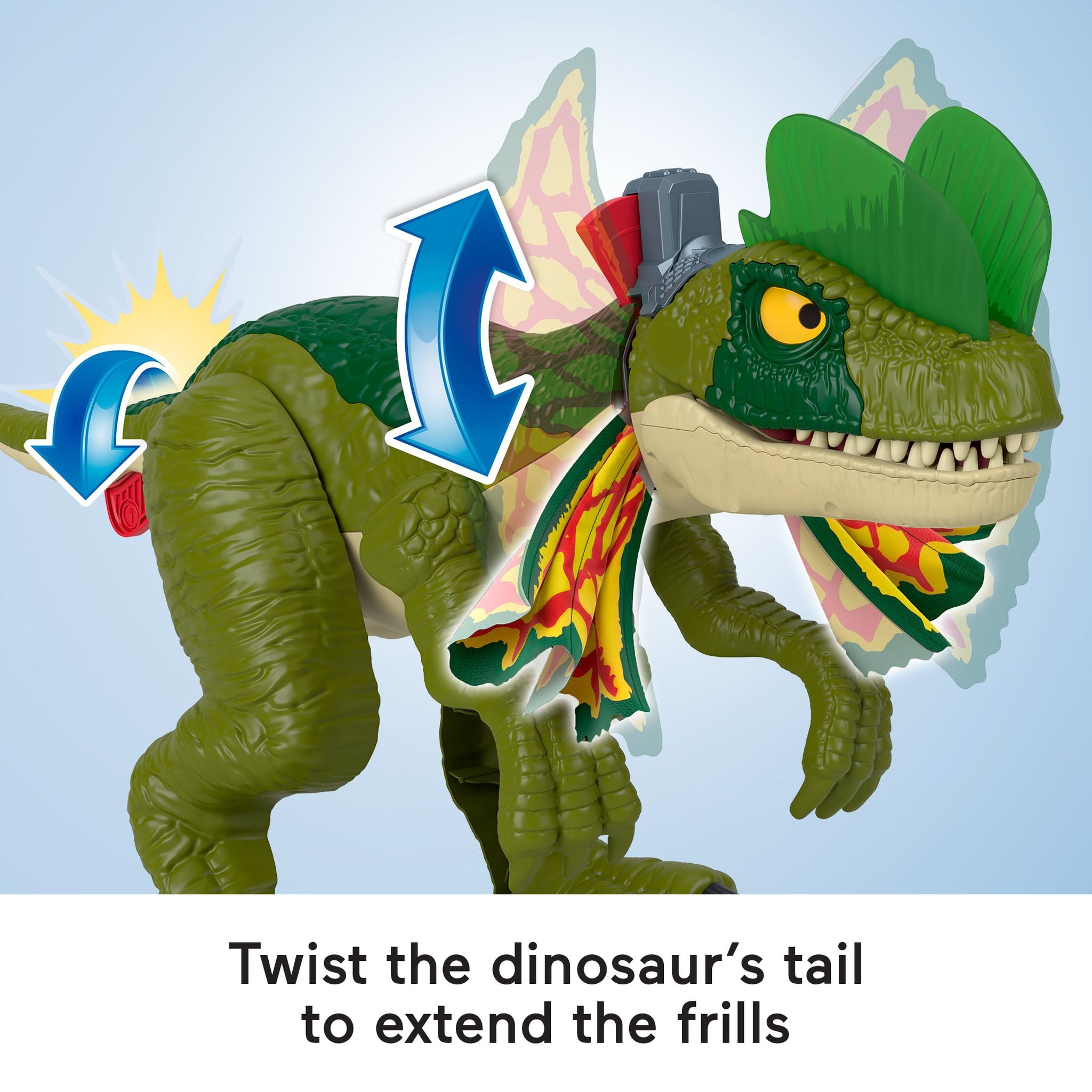 Fisher-Price Imaginext Jurassic World Extra-Large Attack Mode Dilophosaurus Toy