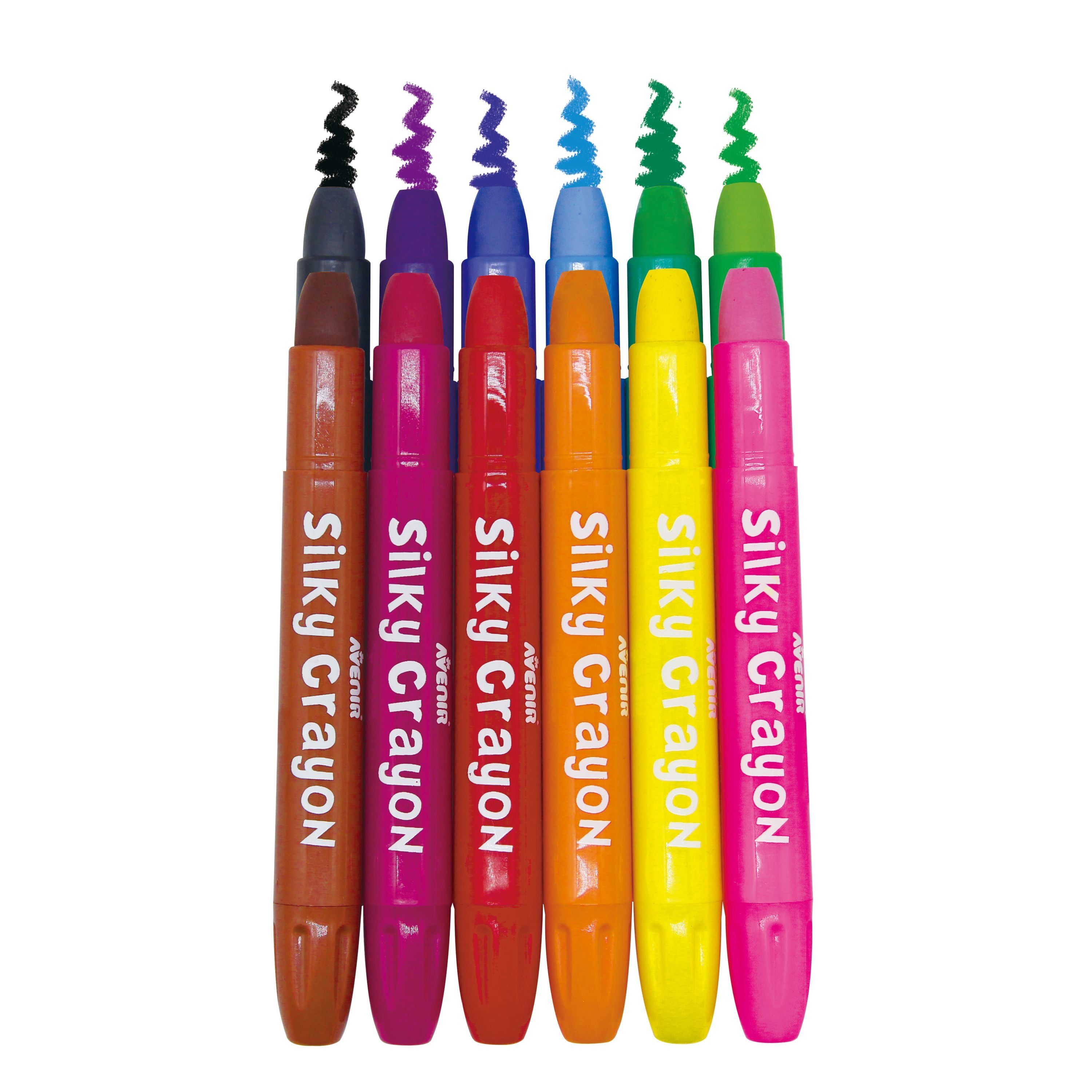 Avenir Soft - Glide Silky Crayons Set in a Charming Fox Canvas Bag