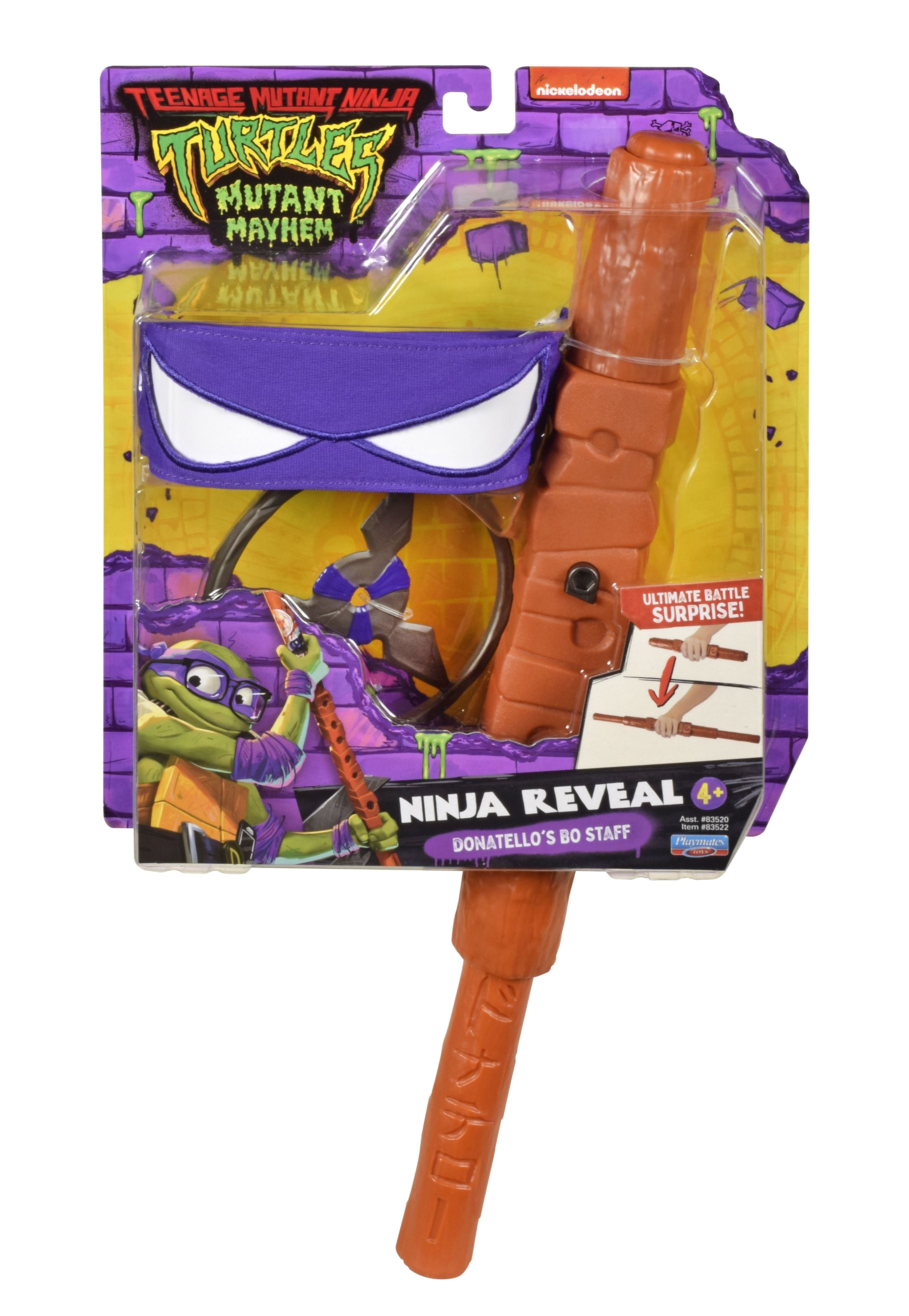 Hot! Teenage Mutant Ninja Turtles: Donatello's Transforming Bo Staff Role - Play Set